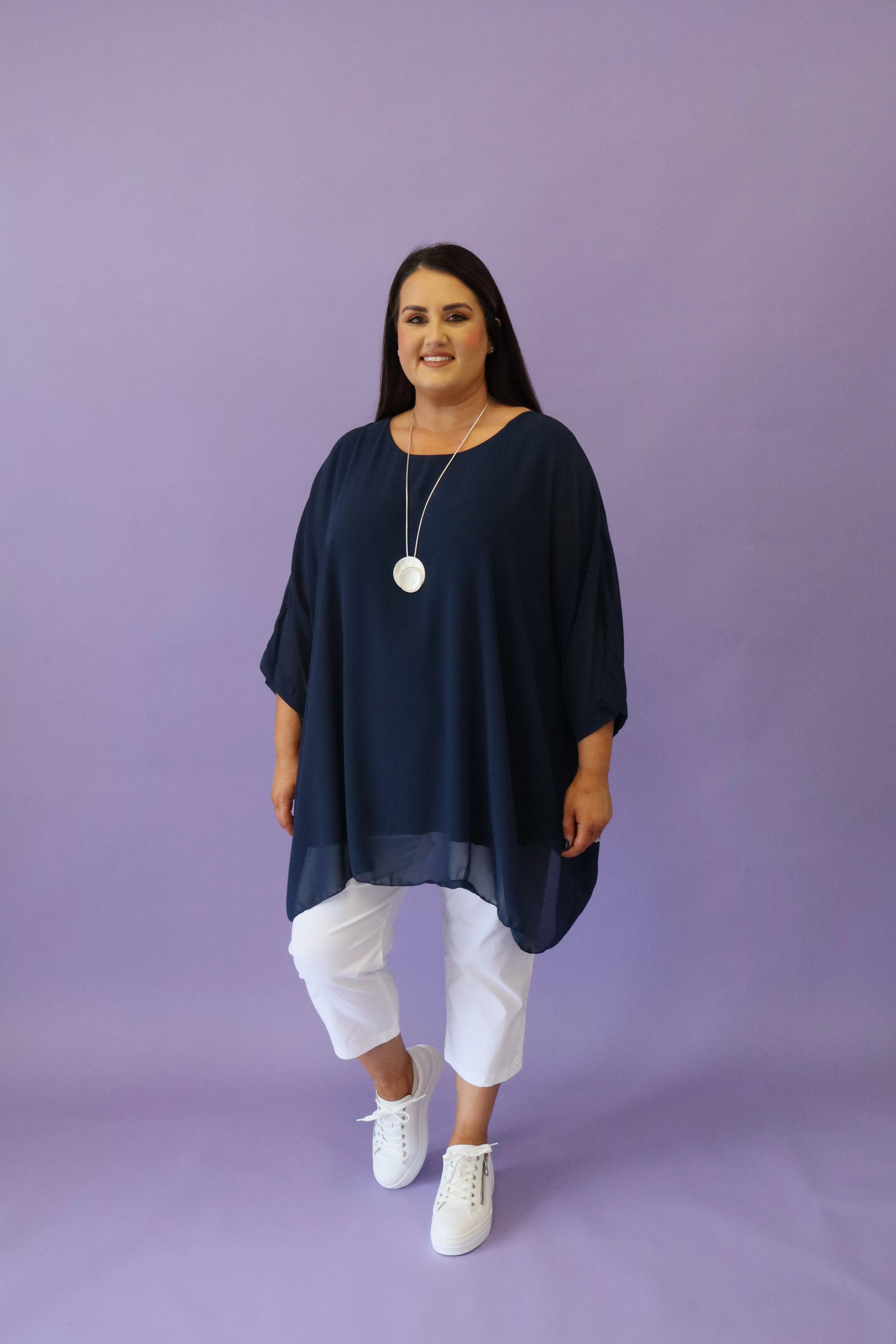 Alice Blouse in Navy