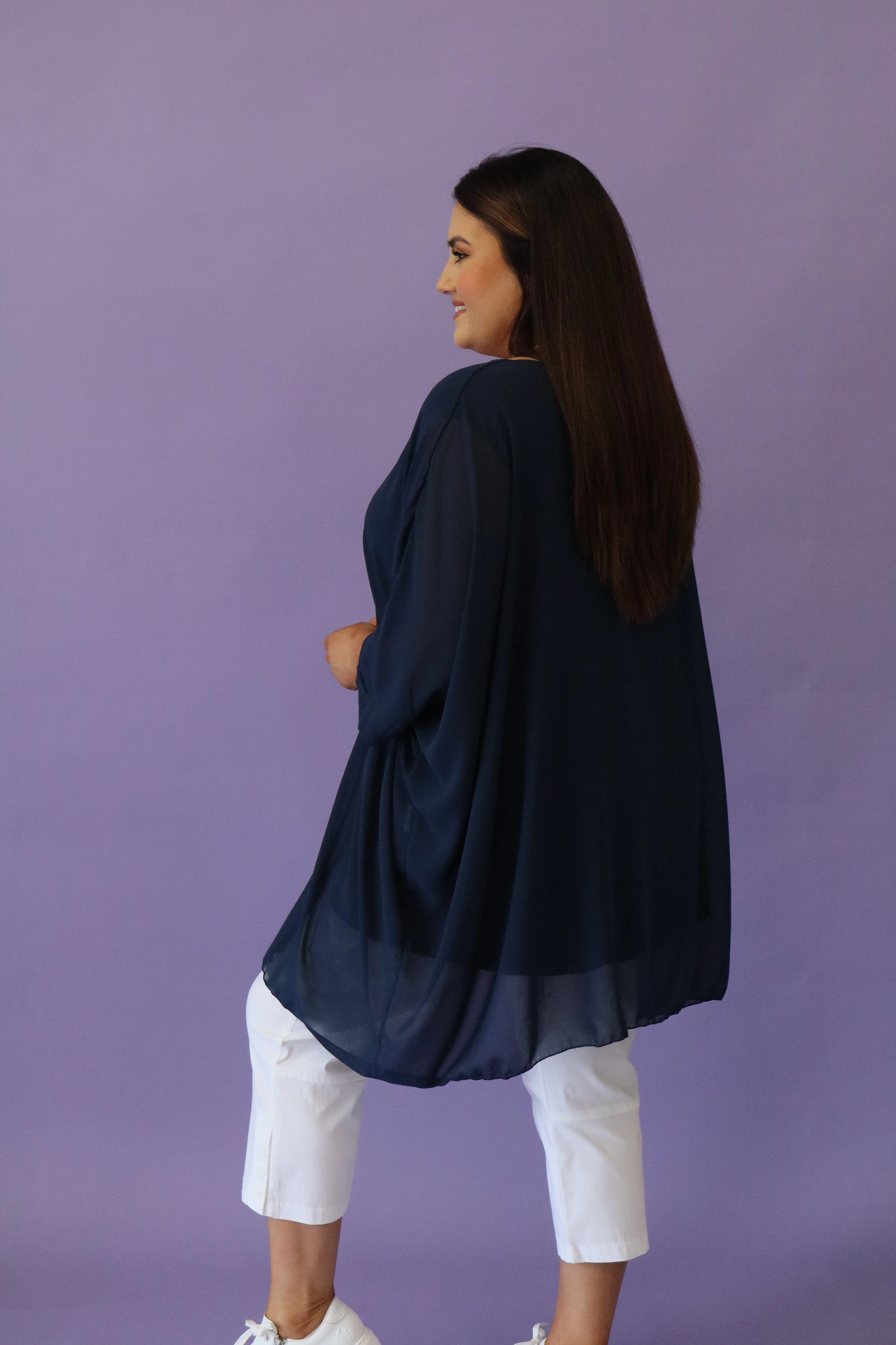 Alice Blouse in Navy