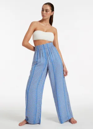 Amoudi Wide Leg Pants - Sapphire