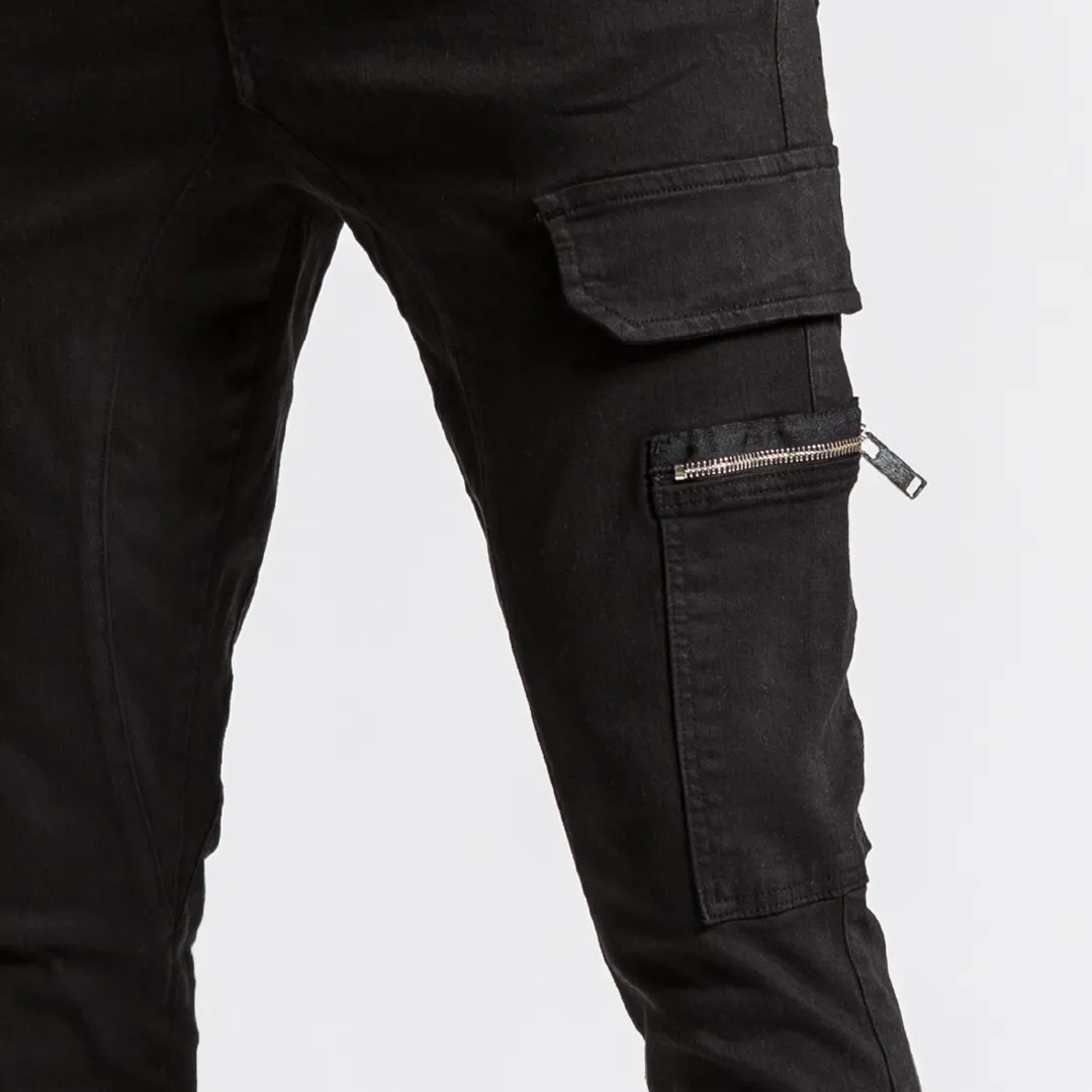 Argent Cargo Pants - Black