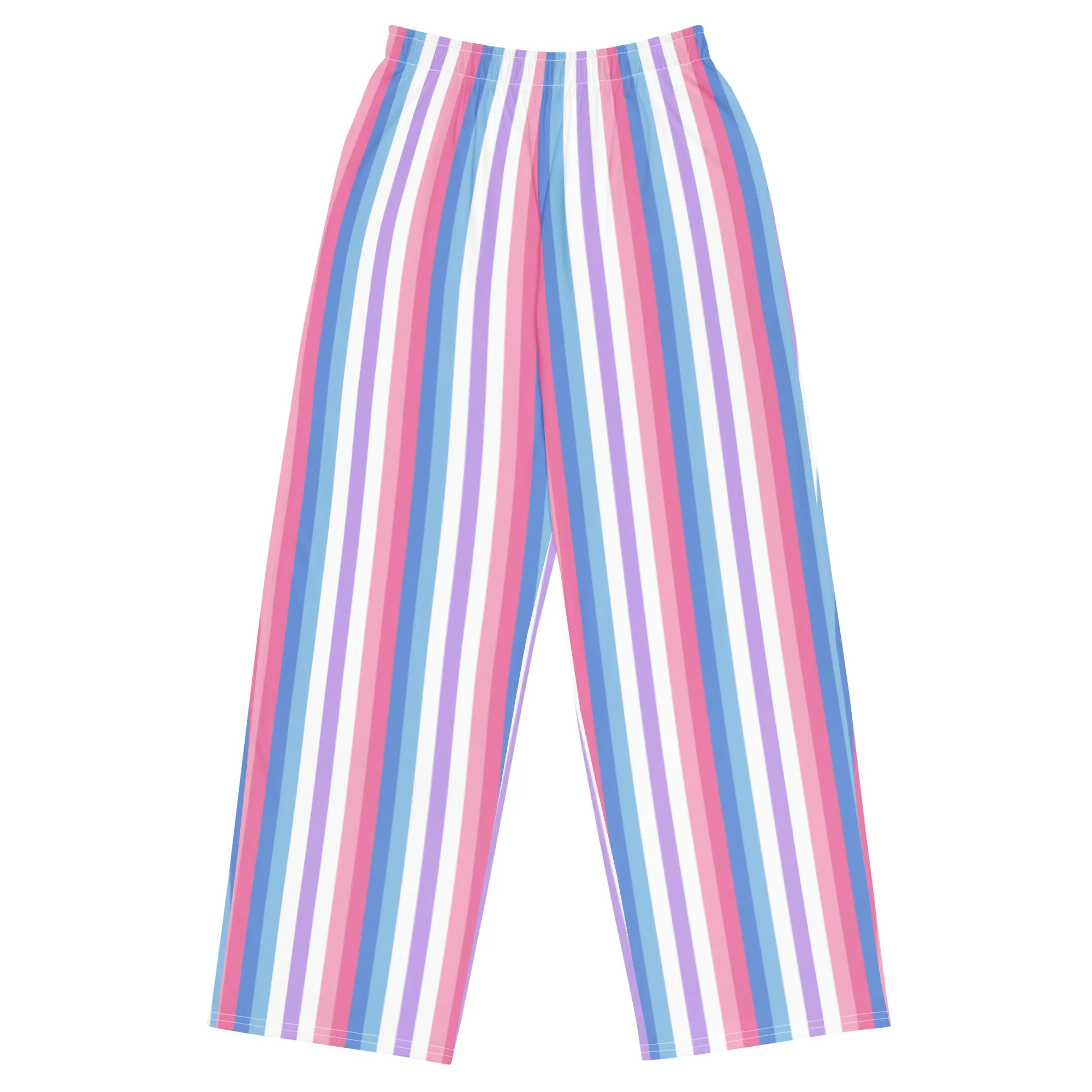 Bigender Pride Flag Wide-Leg Pants