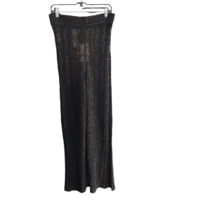 Black Gold Pants Palazzo Zara, Size L