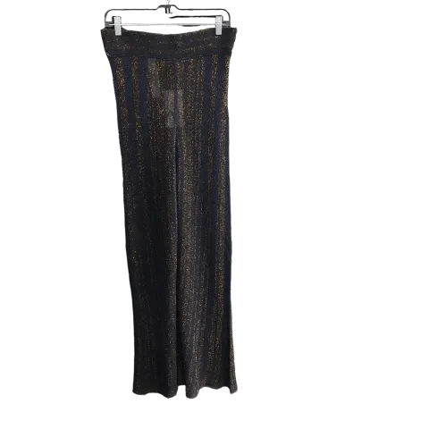 Black Gold Pants Palazzo Zara, Size L