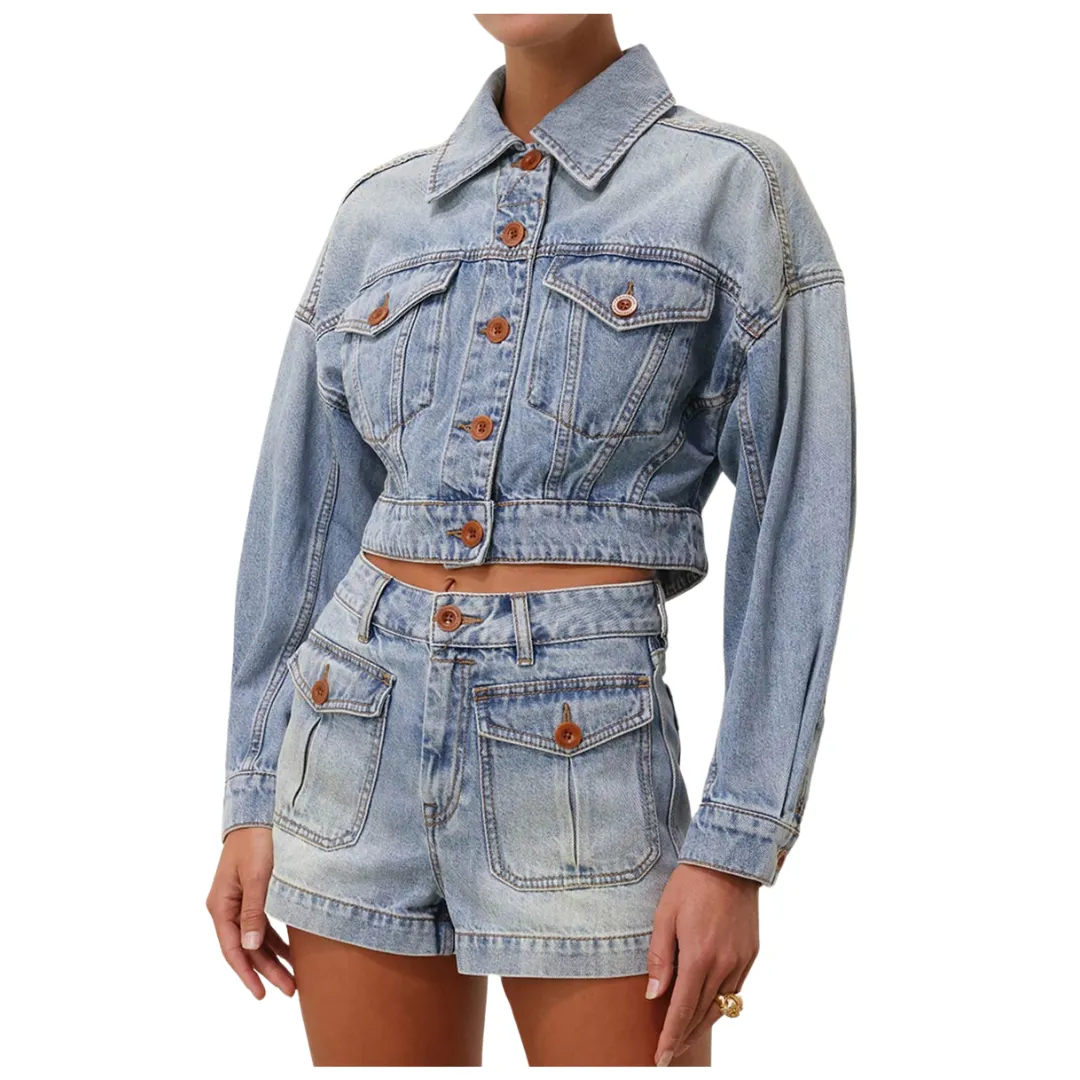 Cropped Denim Jacket