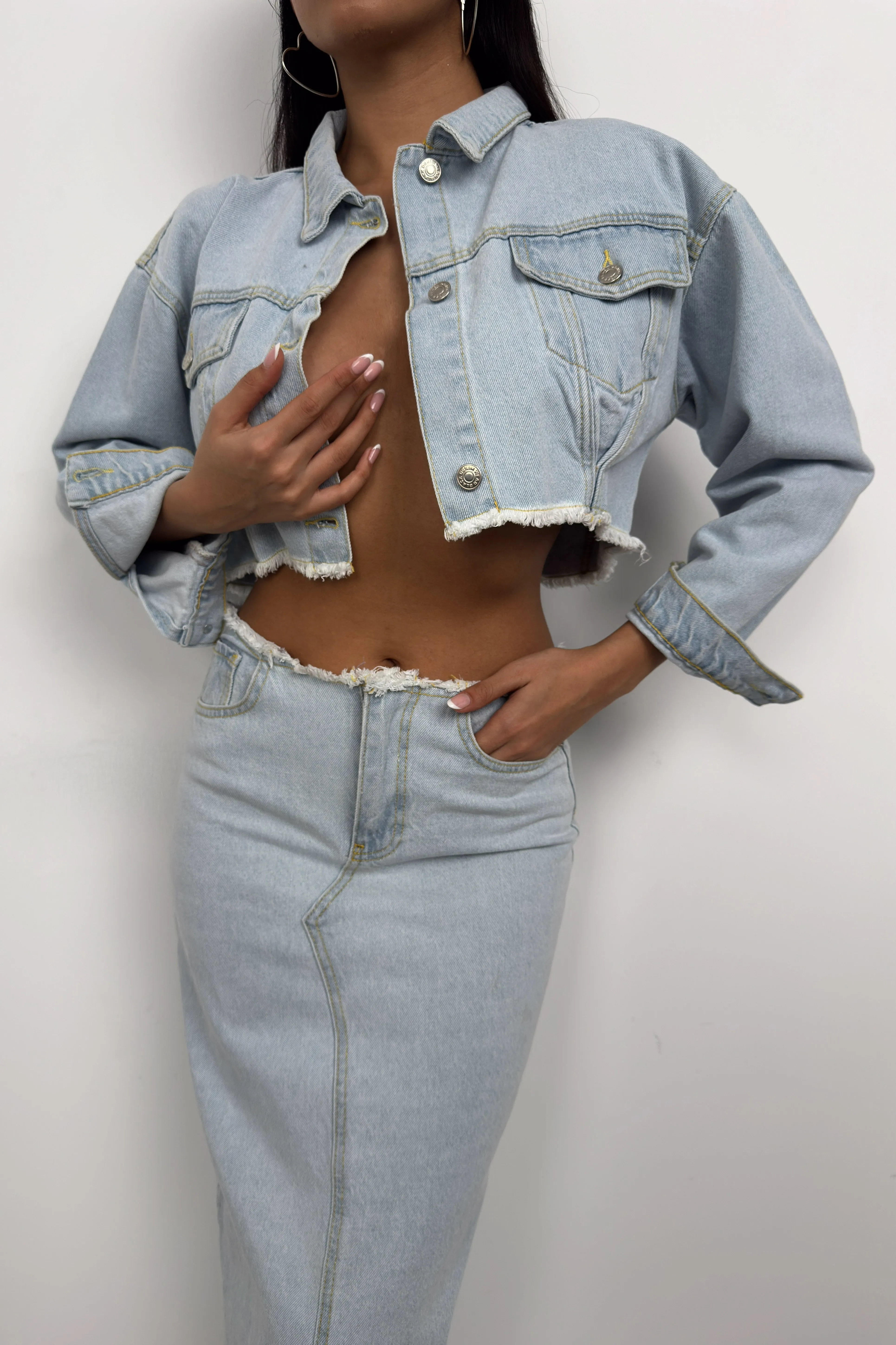 Cropped Denim Jacket