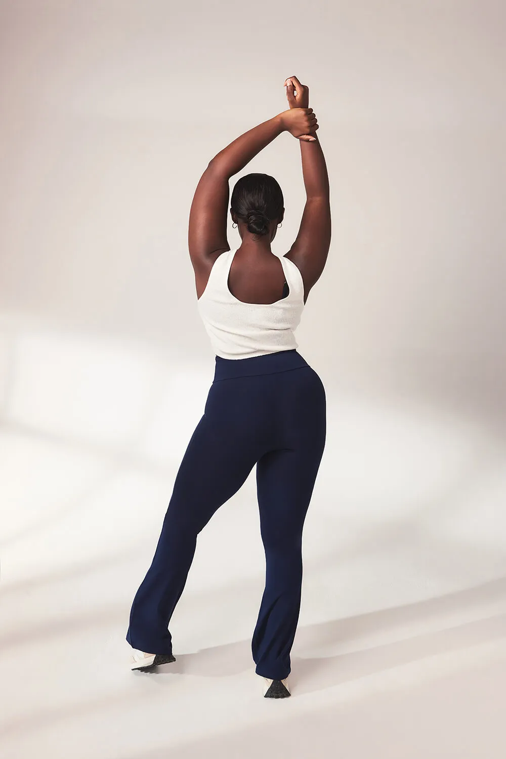 Curve lightweight Flare Leggings - Navy