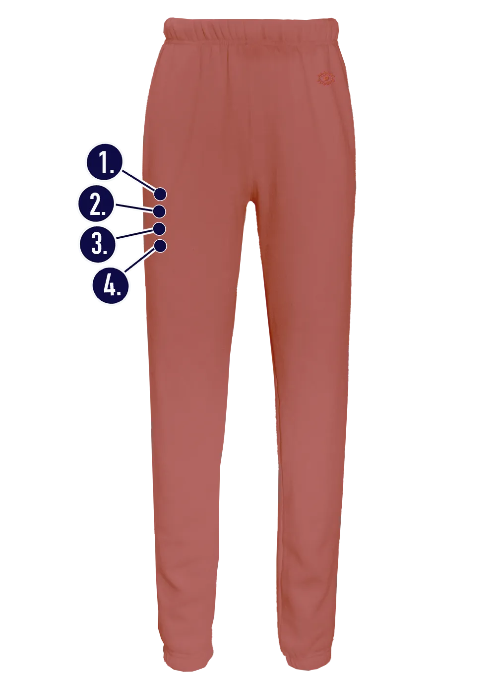 Custom Leg Mini Embroideries Sweatpants