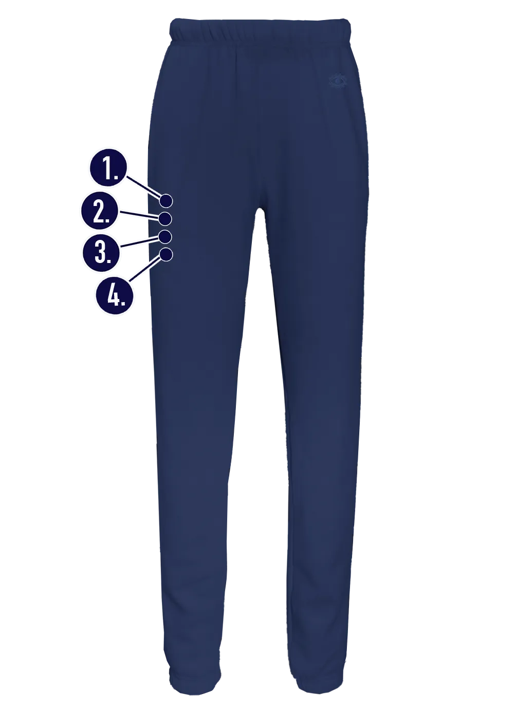 Custom Leg Mini Embroideries Sweatpants