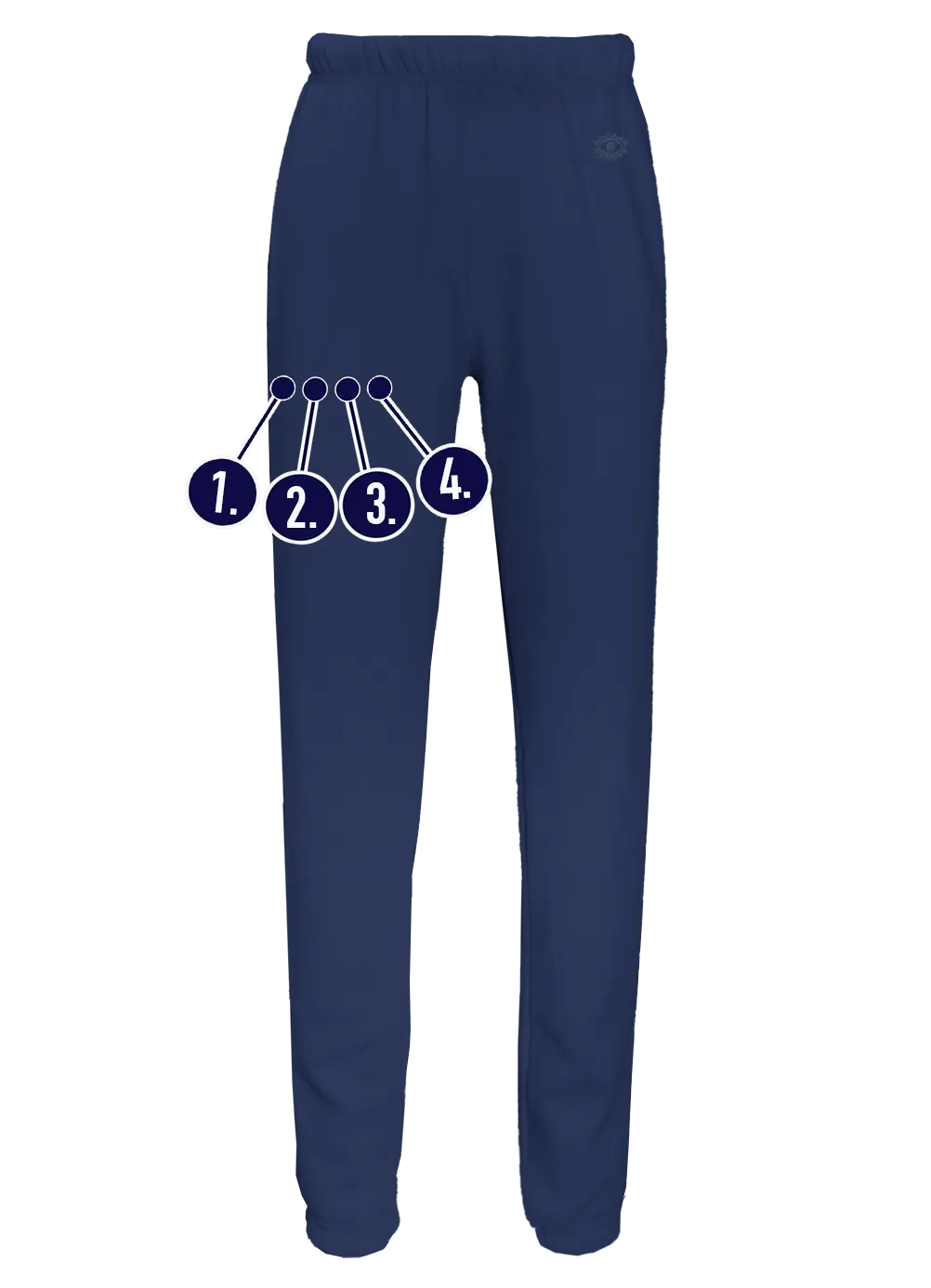 Custom Mini Embroideries Sweatpants