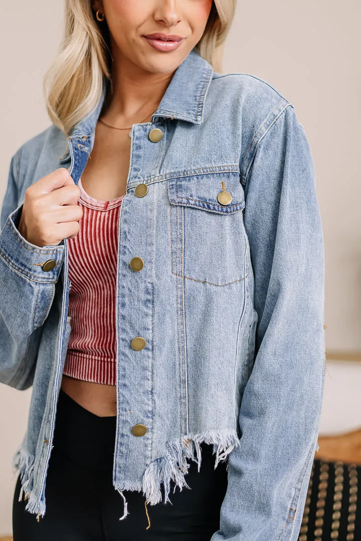 Denim Darlin' Cropped Jacket