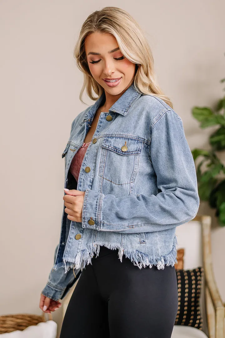 Denim Darlin' Cropped Jacket