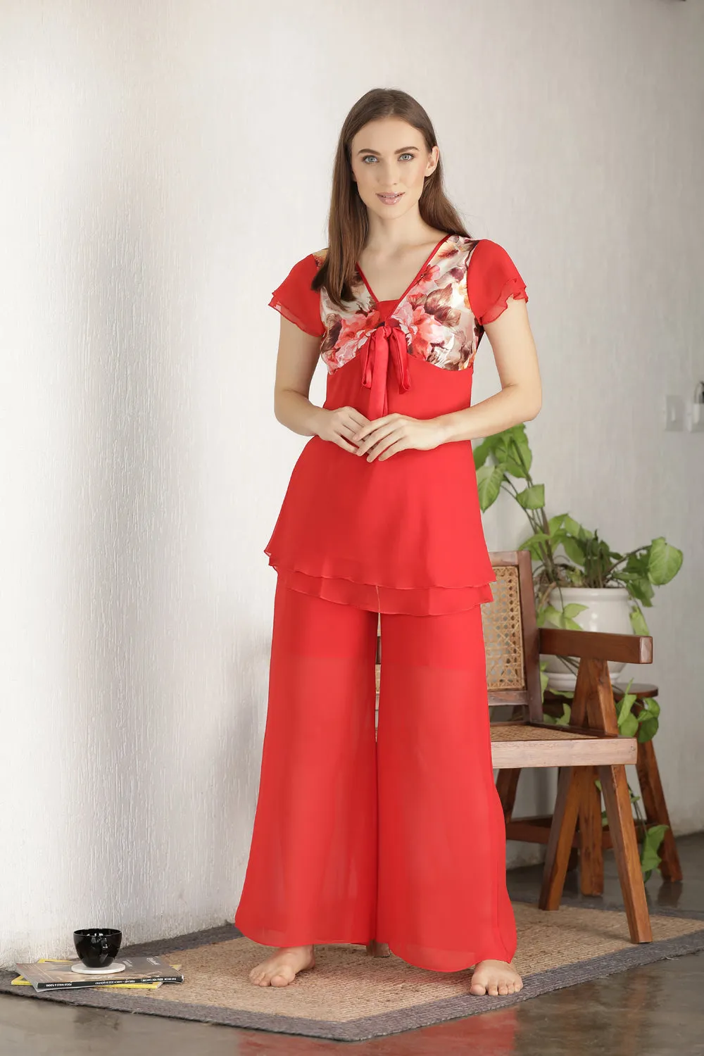 Double Chiffon Night suit