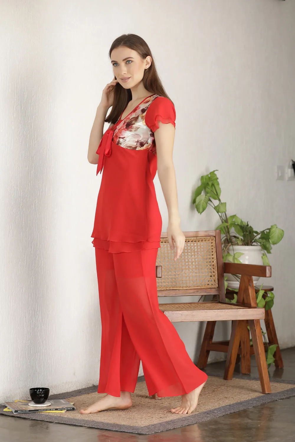 Double Chiffon Night suit