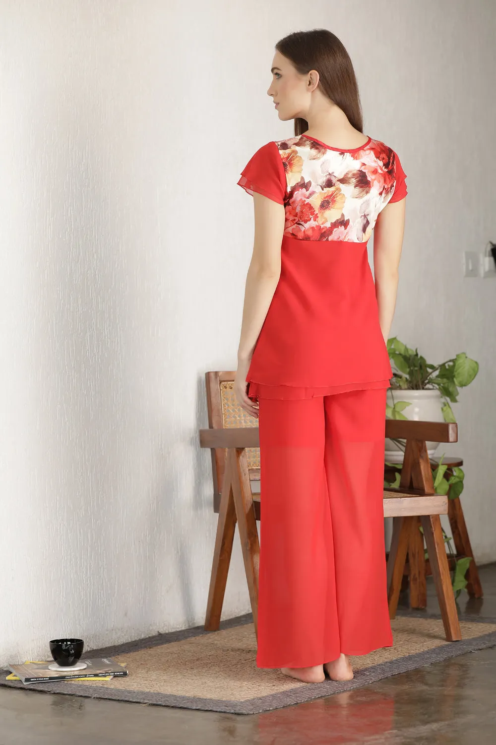 Double Chiffon Night suit