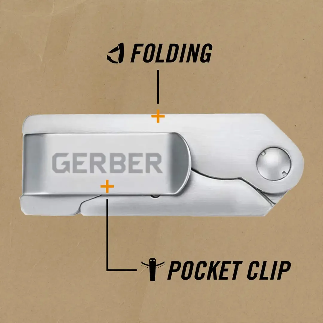 EAB Lite Folding Utility Clip Knife - Silver by Gerber