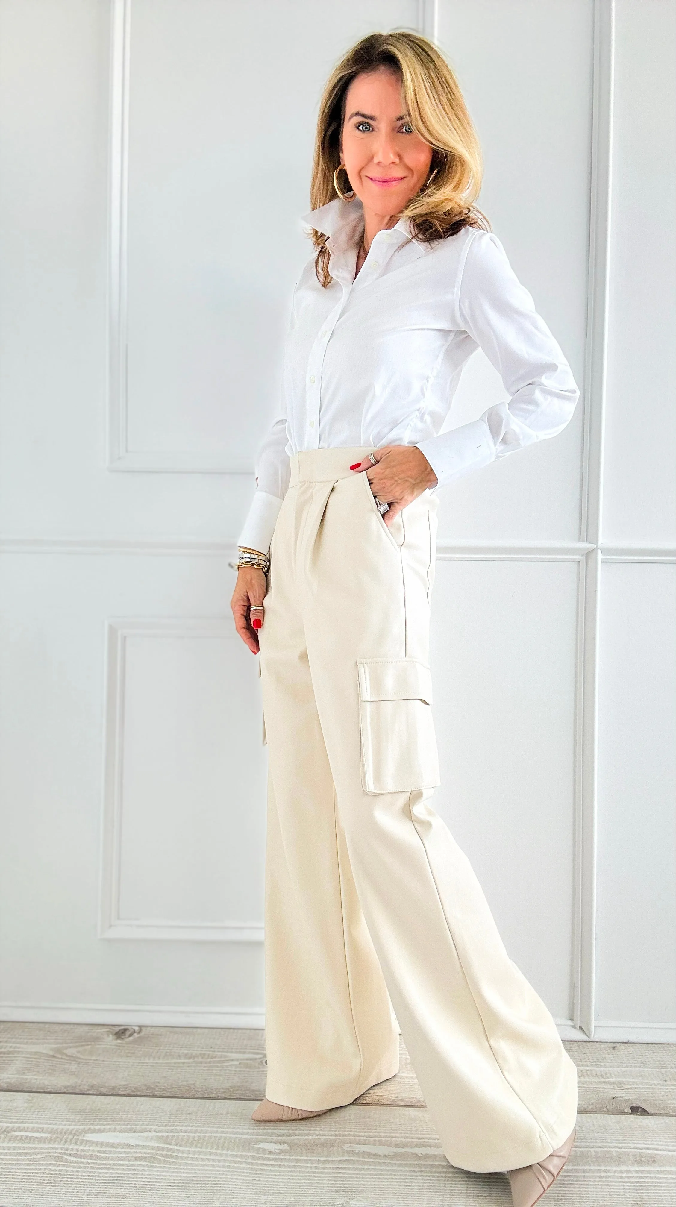 Effortless Wide Cargo Pants