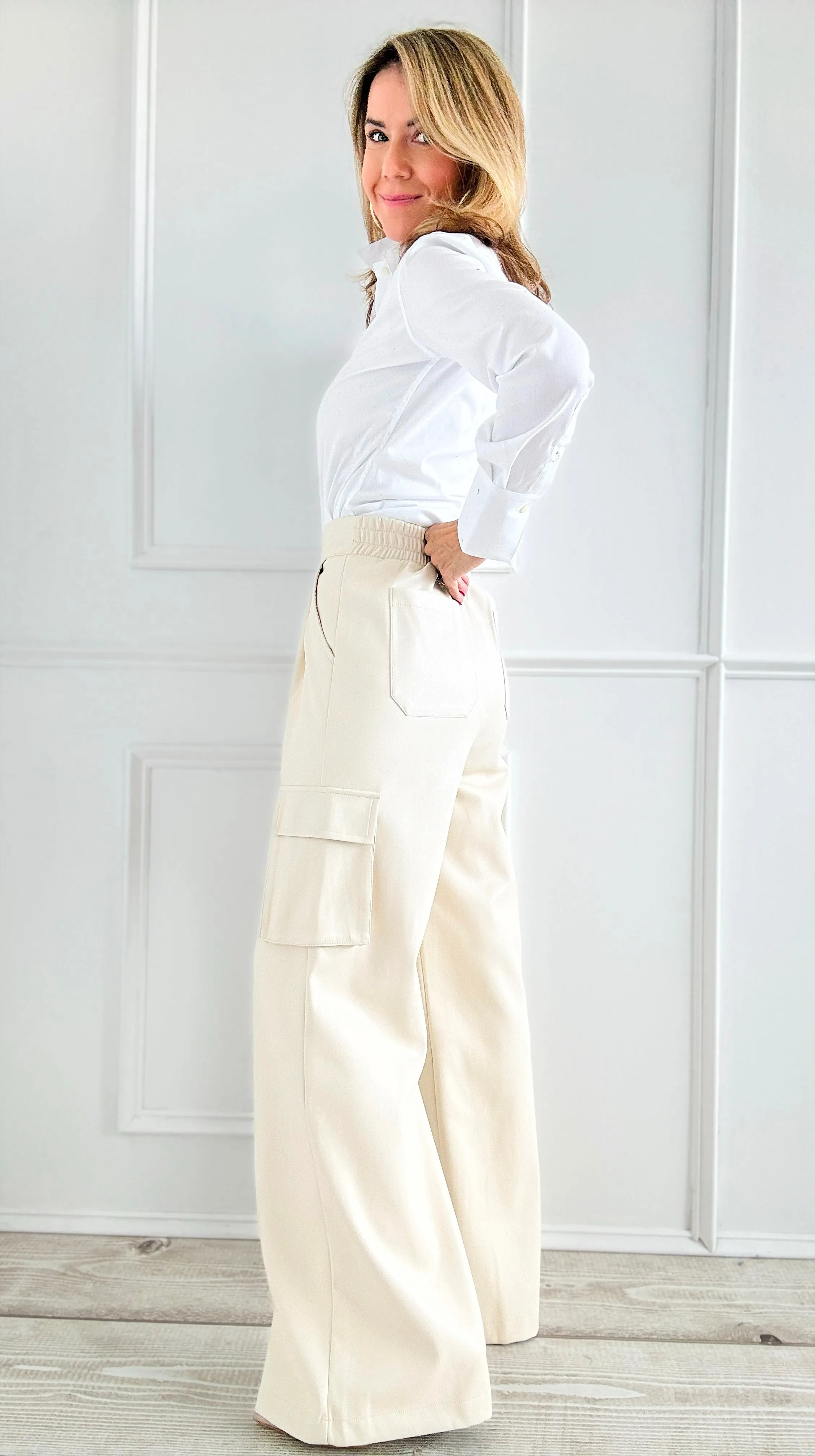 Effortless Wide Cargo Pants