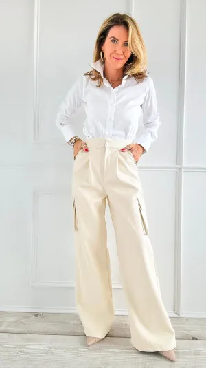 Effortless Wide Cargo Pants