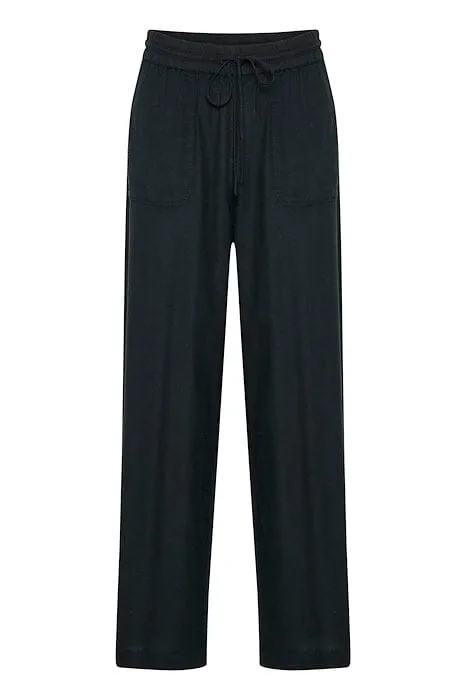 ELASTIC PULL ON WIDE LEG PANT