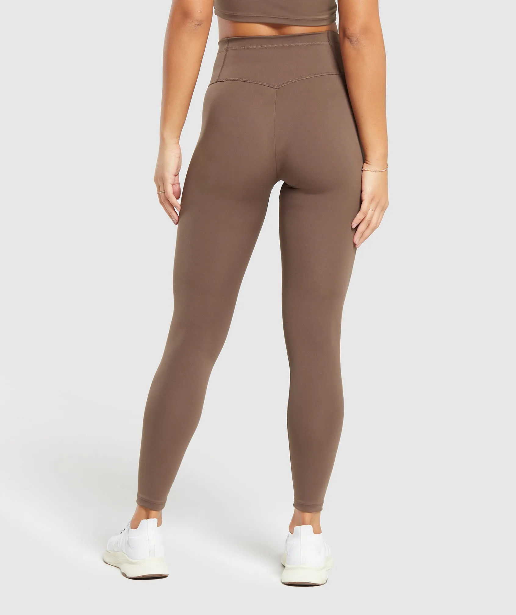 Gymshark Training V Waistband Leggings - Brown