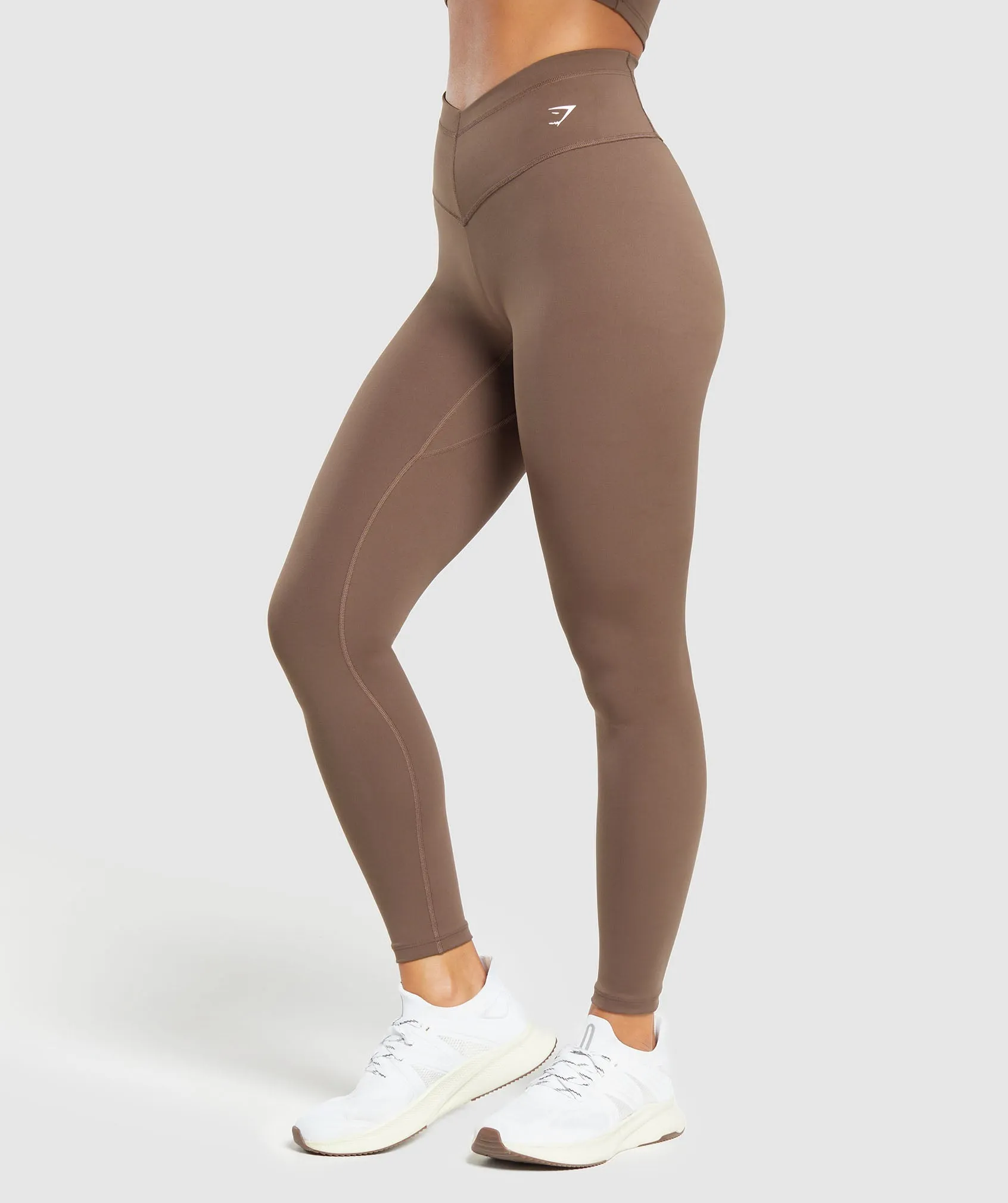 Gymshark Training V Waistband Leggings - Brown