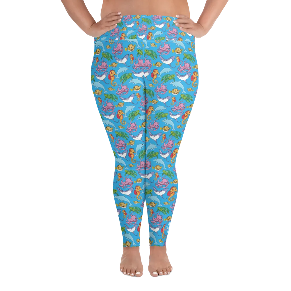 Happiest Ocean Plus Size Leggings