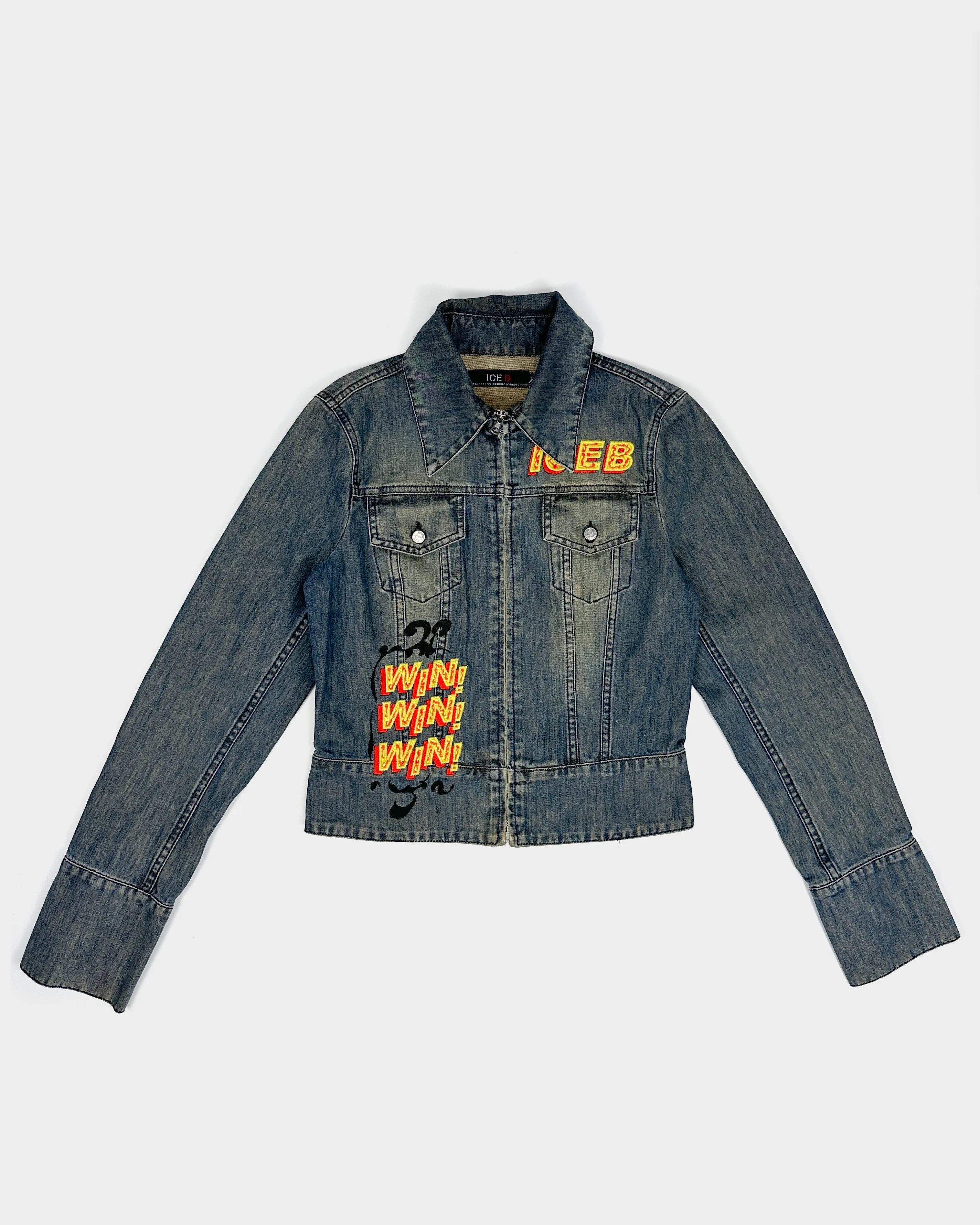 Iceberg Denim Jacket "Golden Ice" 2000's