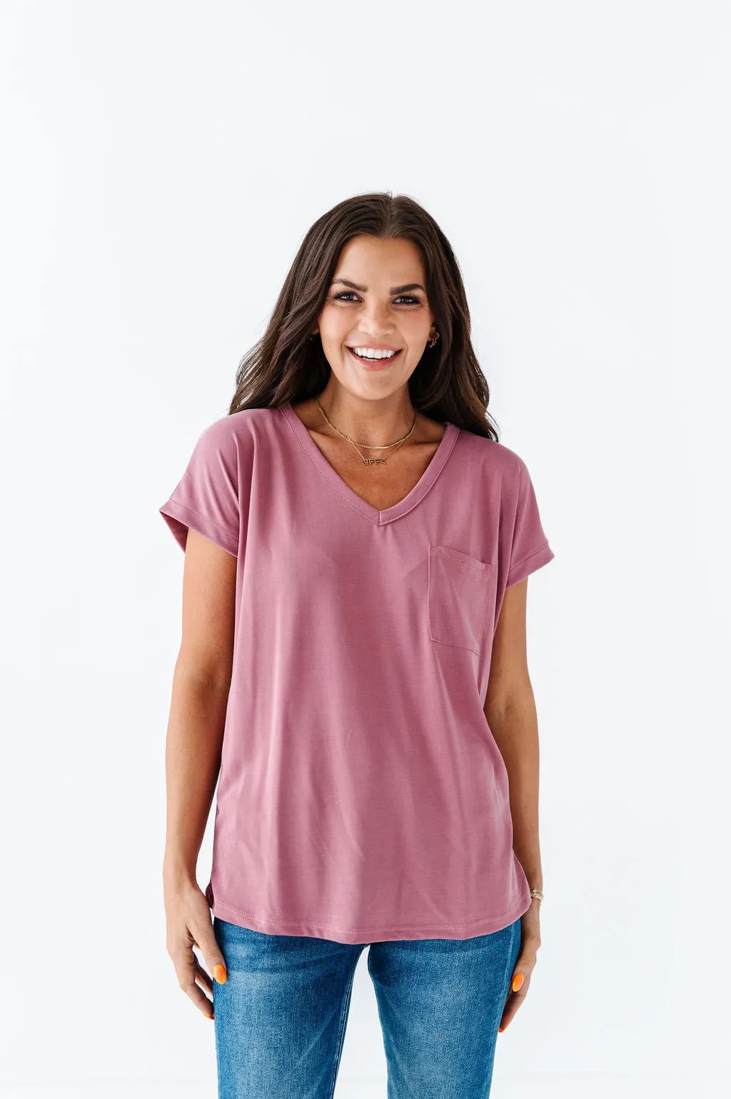 Jersey Girl Top in Mauve