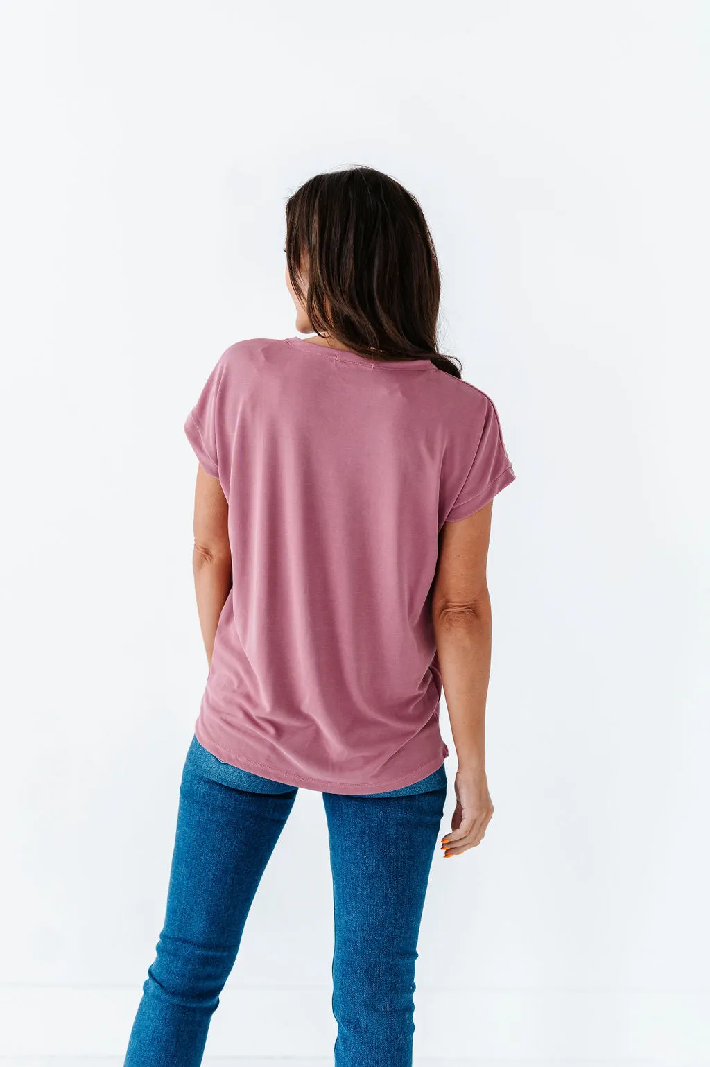 Jersey Girl Top in Mauve