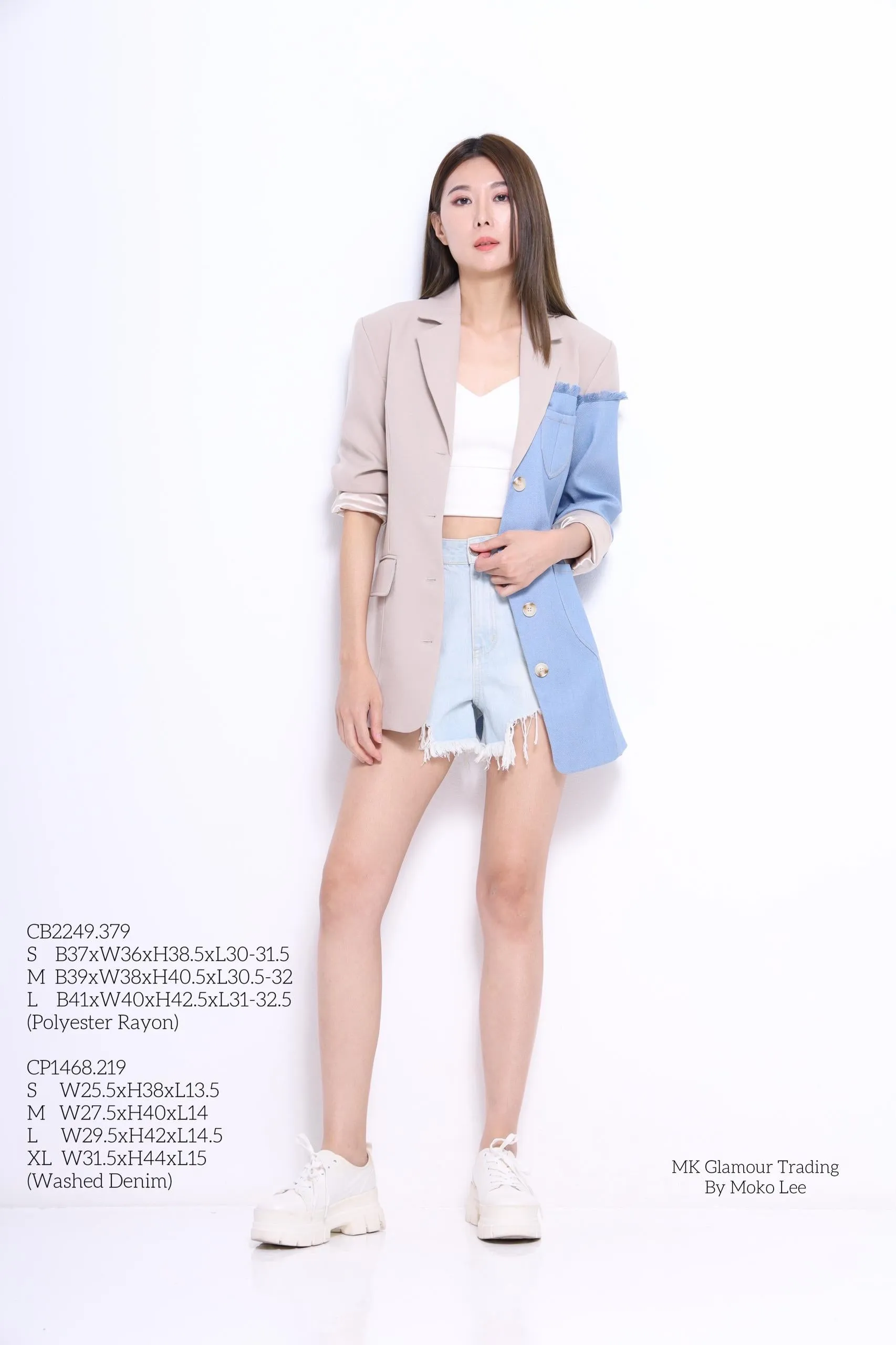 Jessie Bi-color Tailored Jacket