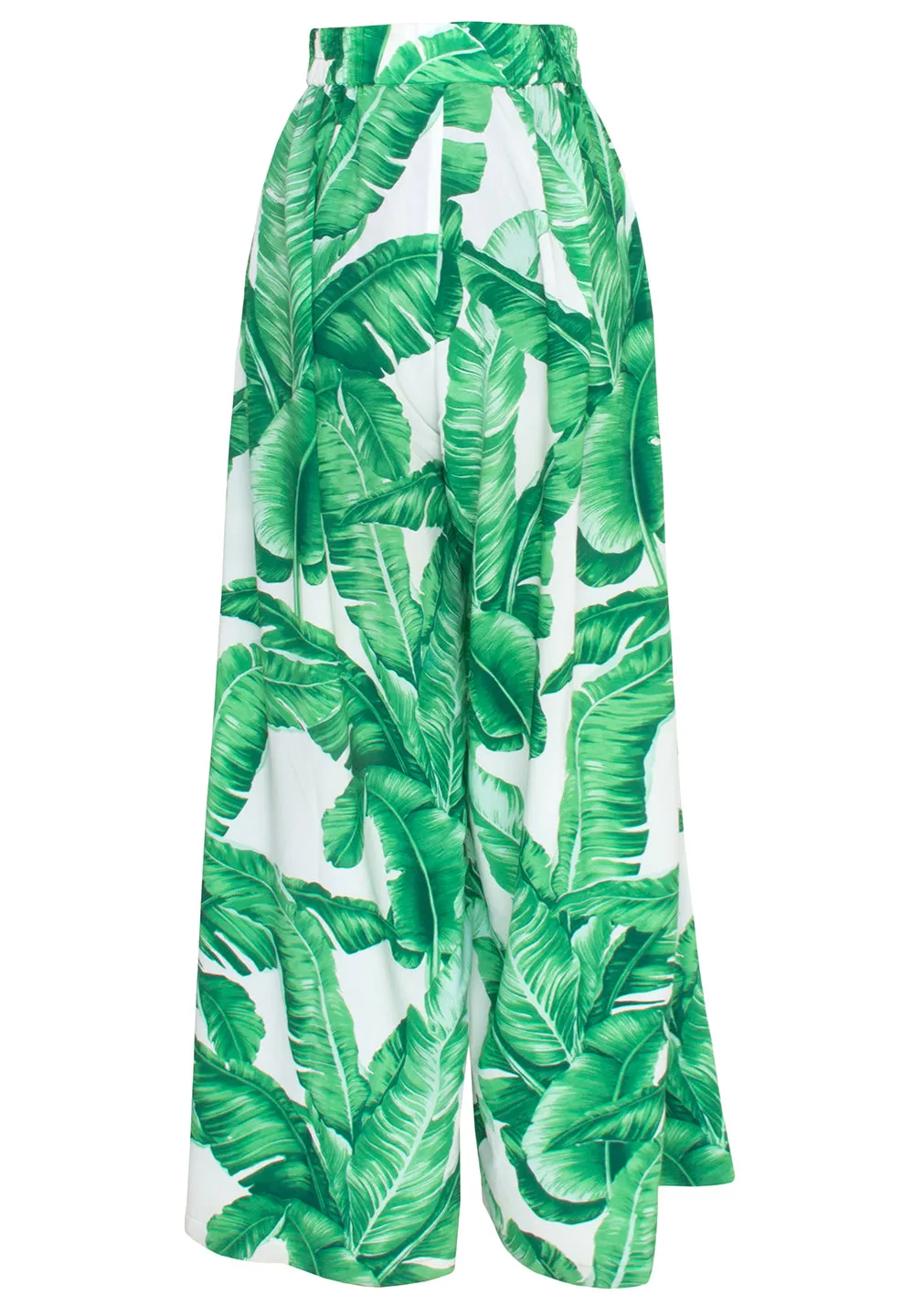 Jungle - Green Palm Samui Pants (Off-White)