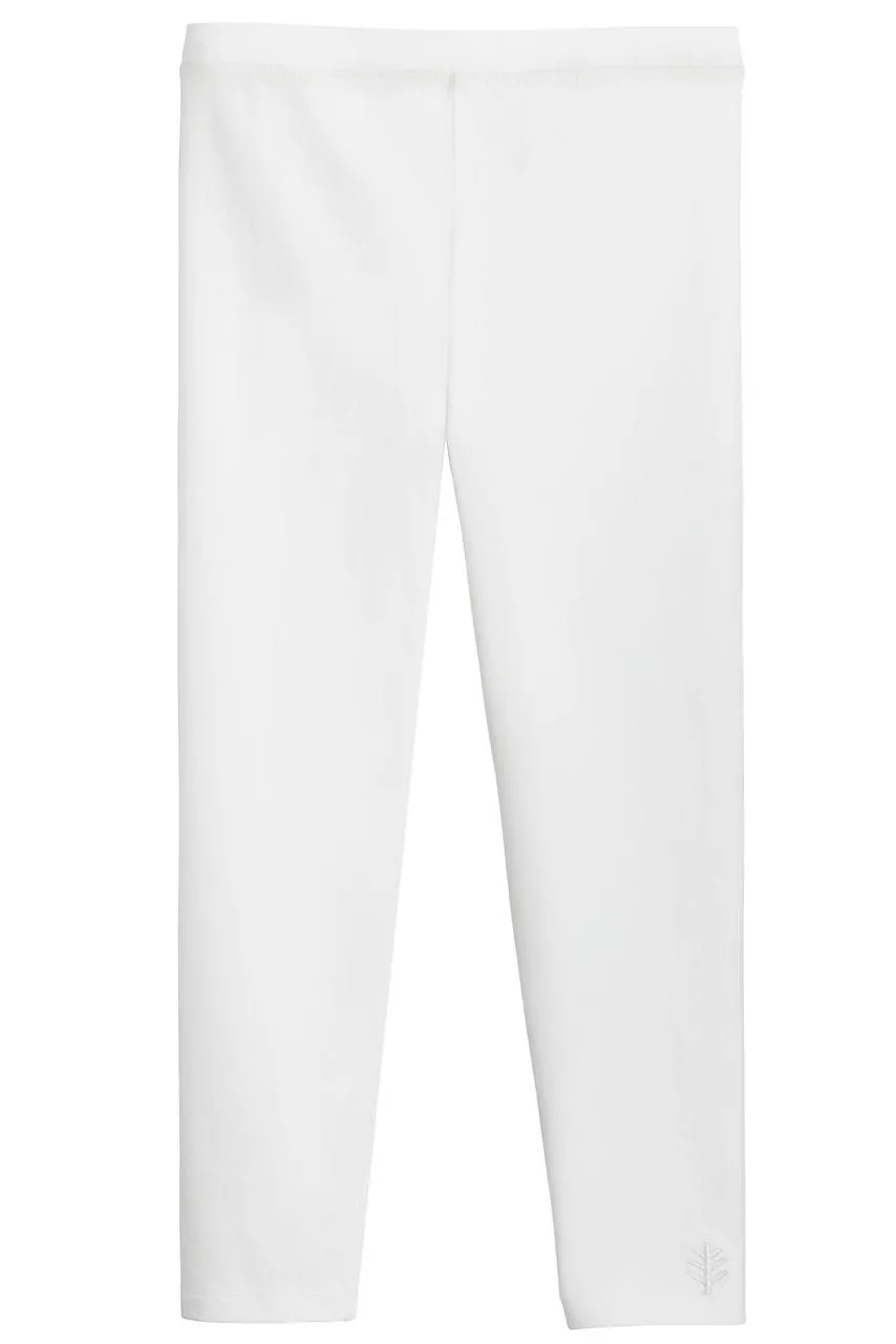 Kid's Monterey Summer Leggings | White