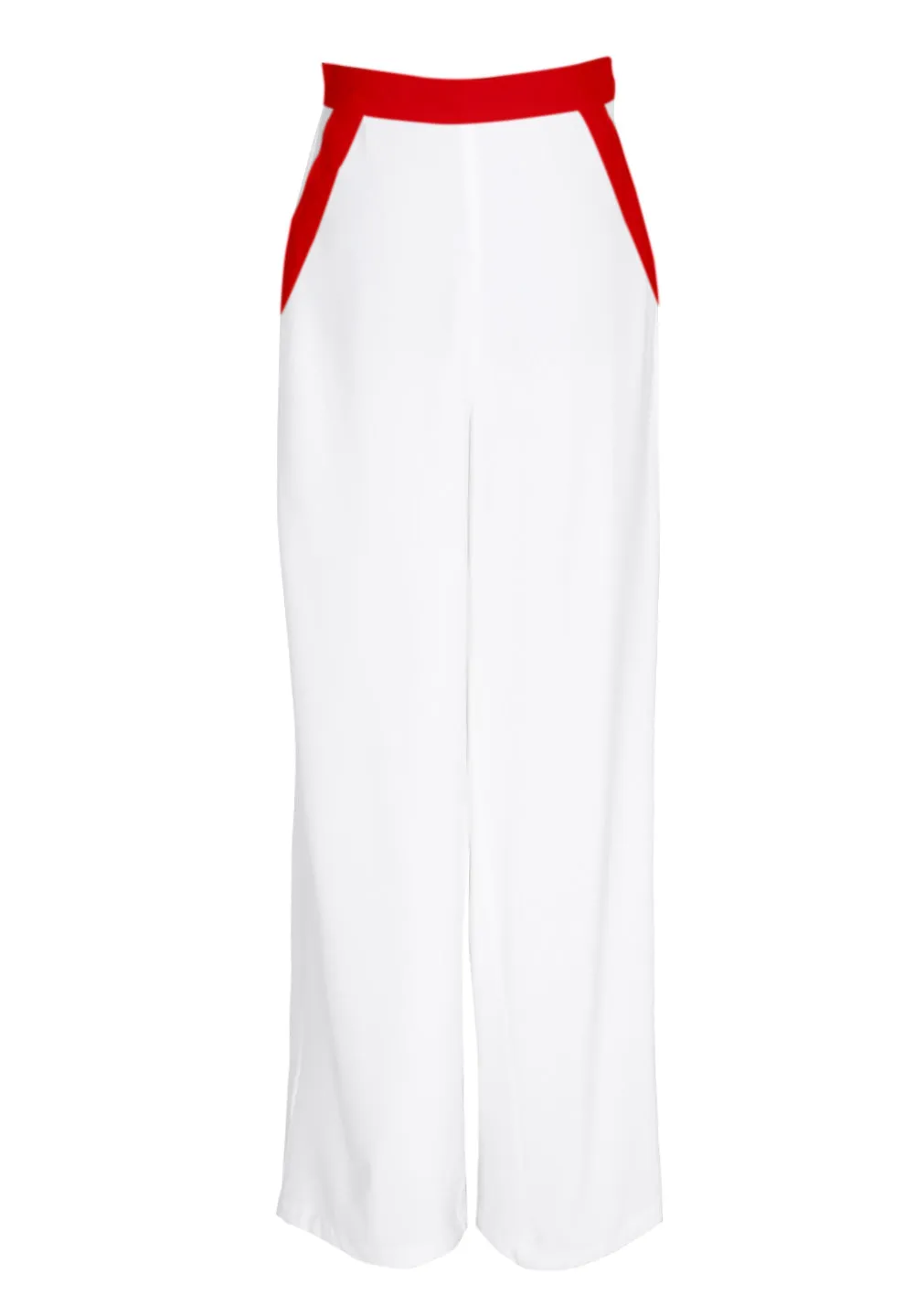 Monochrome - White Pants (Red)