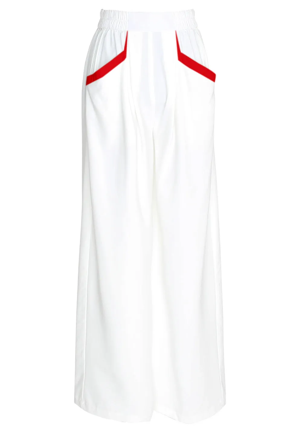 Monochrome - White Pants (Red)