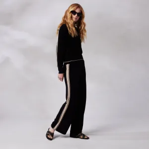 Palazzo Stripe Track Pants