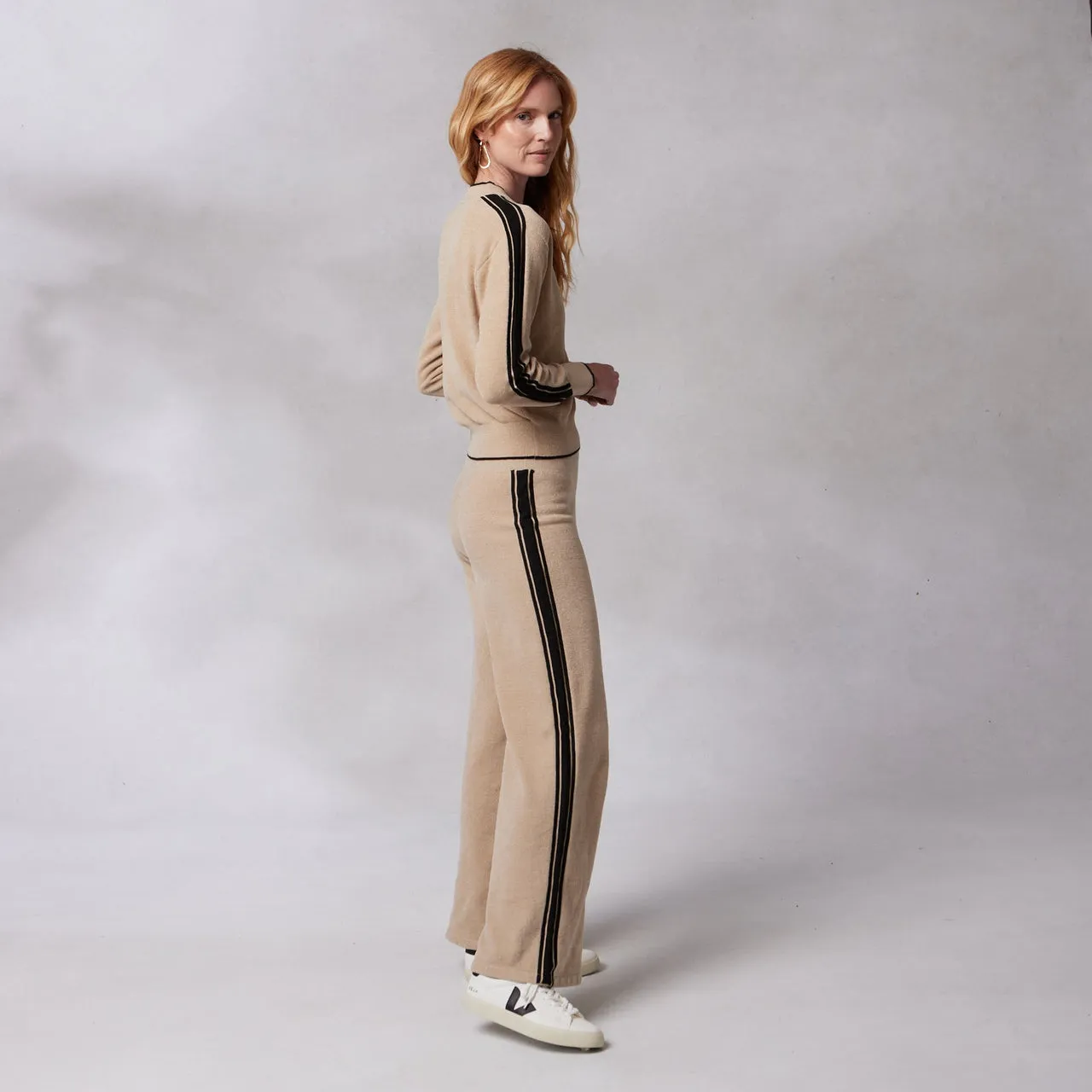 Palazzo Stripe Track Pants