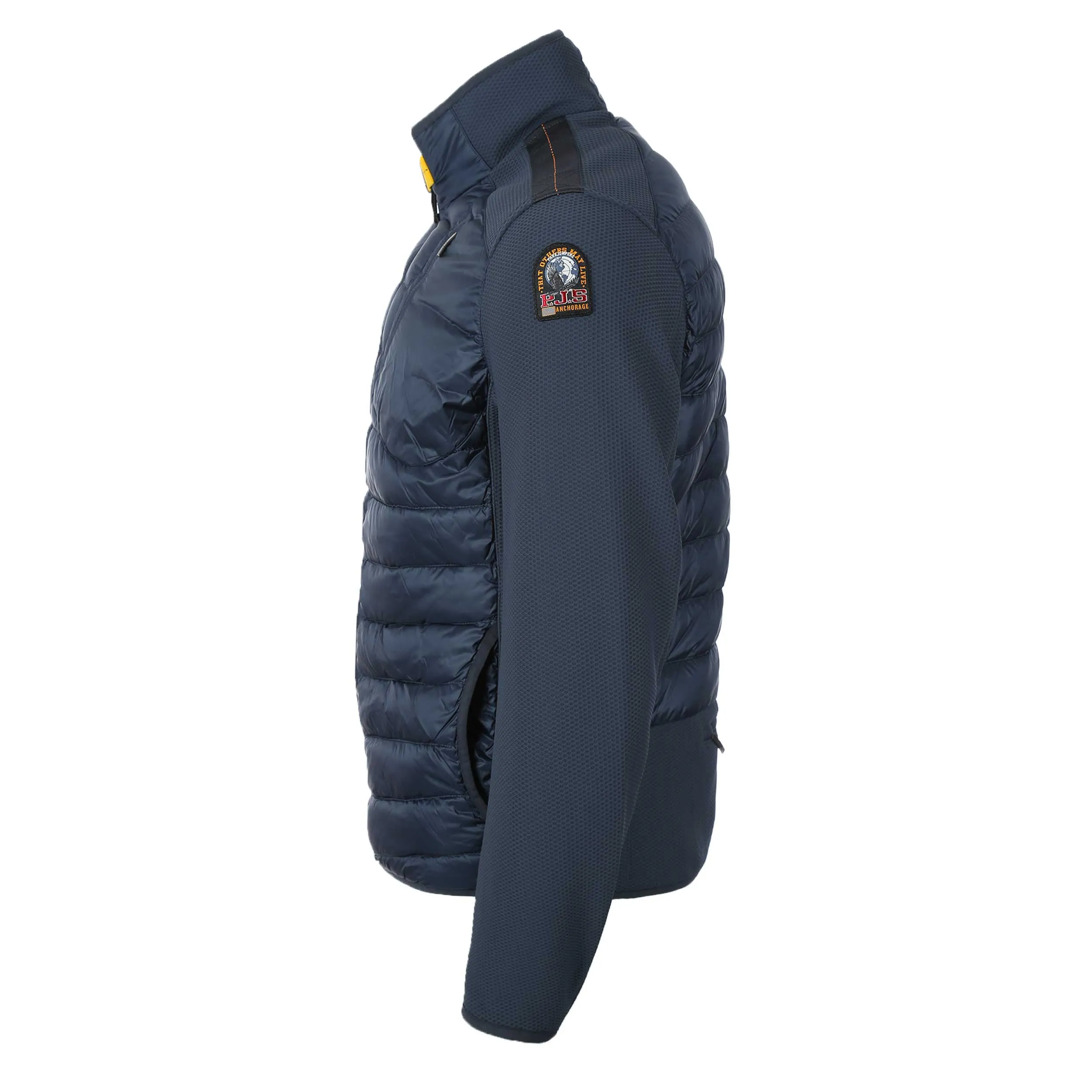 Parajumpers Jayden Quilted Fleece Jacket in Dark Avio Navy