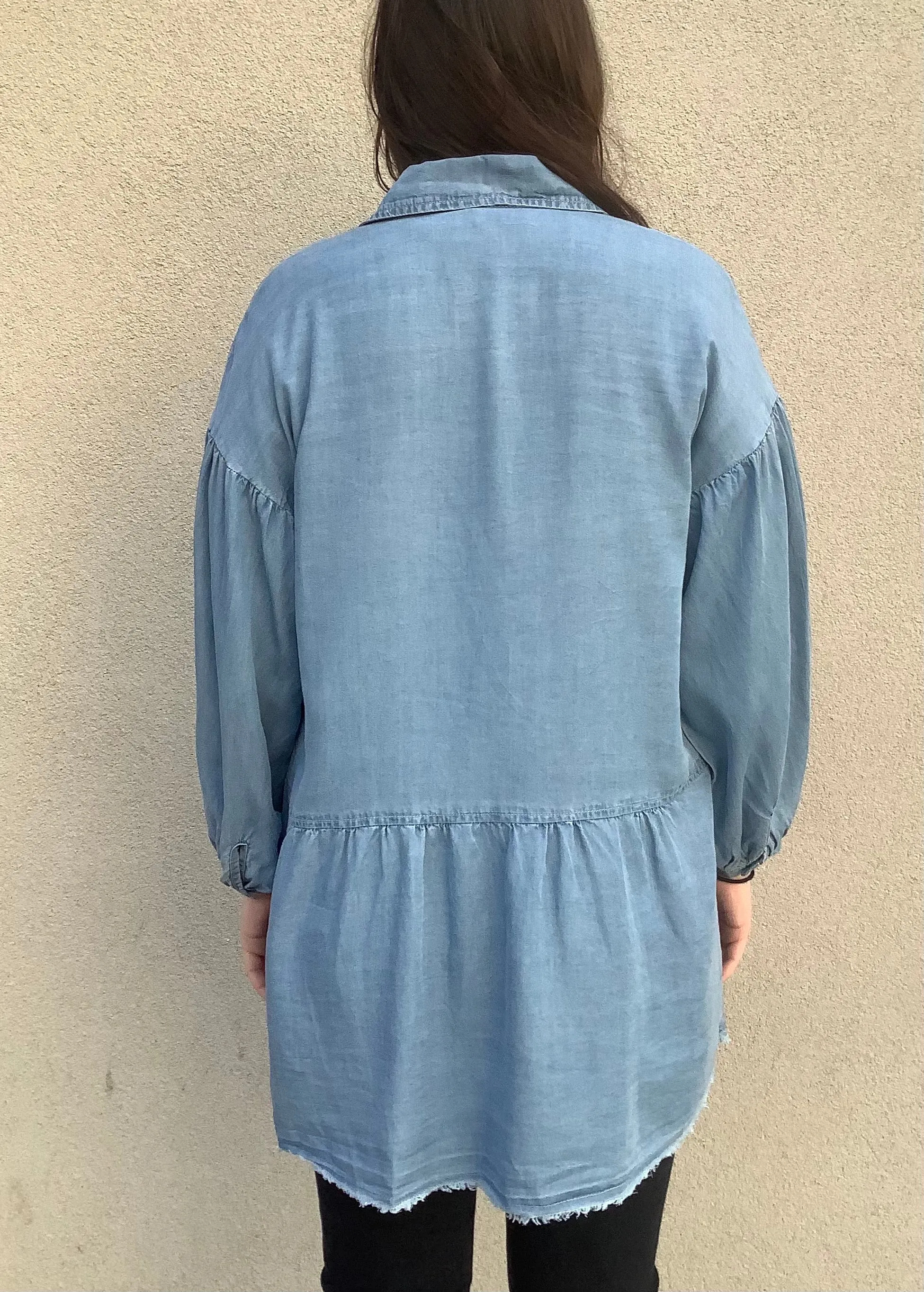 Poet’s Chambray Blouse