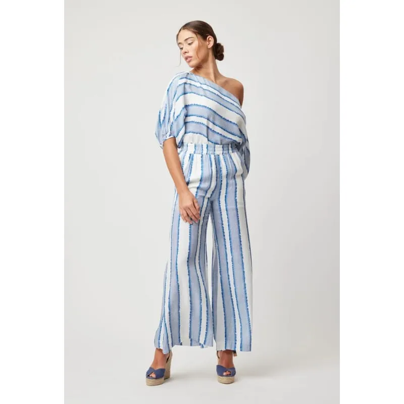 Positano Viscose Pant | Sorrento Stripe