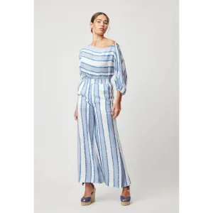 Positano Viscose Pant | Sorrento Stripe