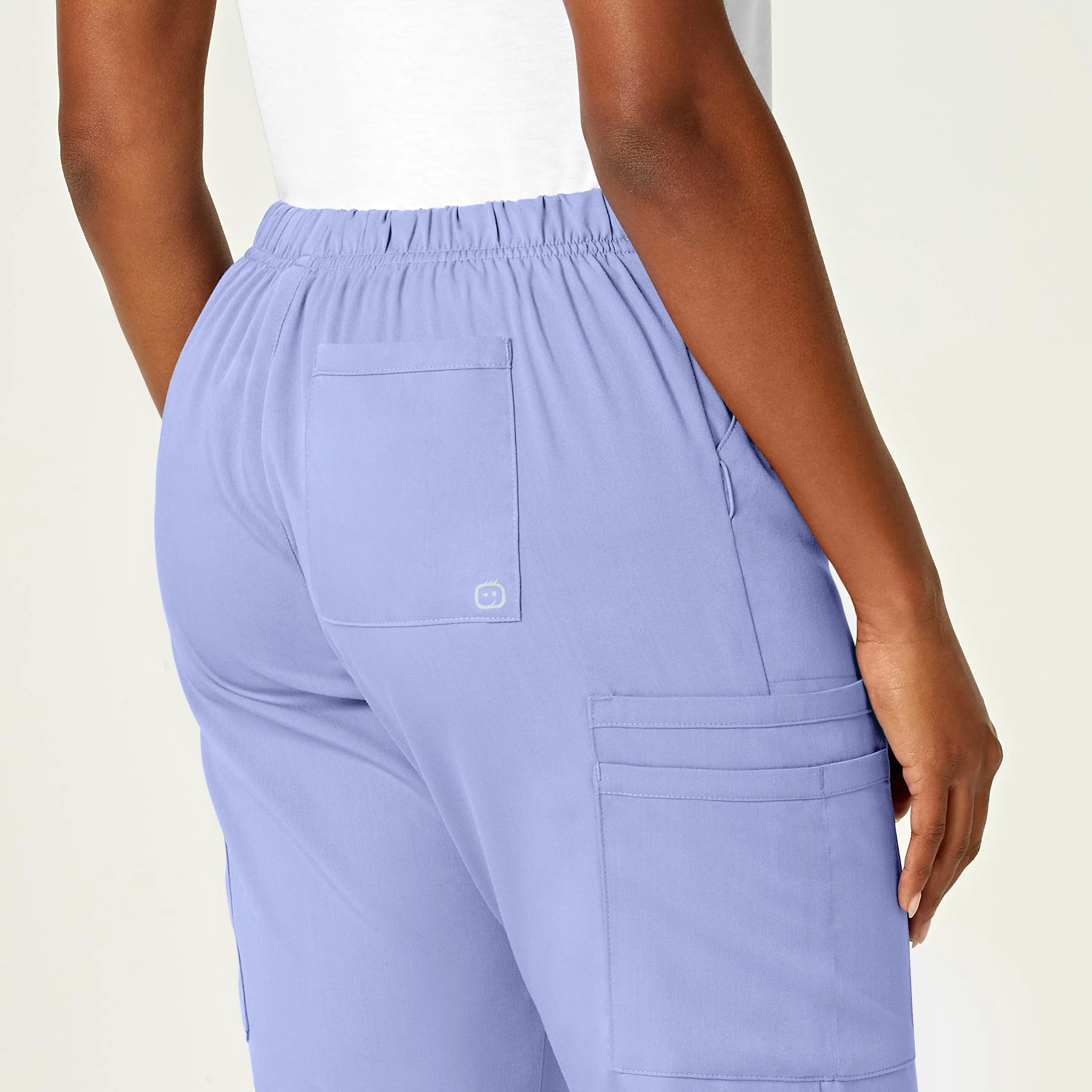 PRO Women's Moderate Flare Leg Scrub Pant - Ceil Blue