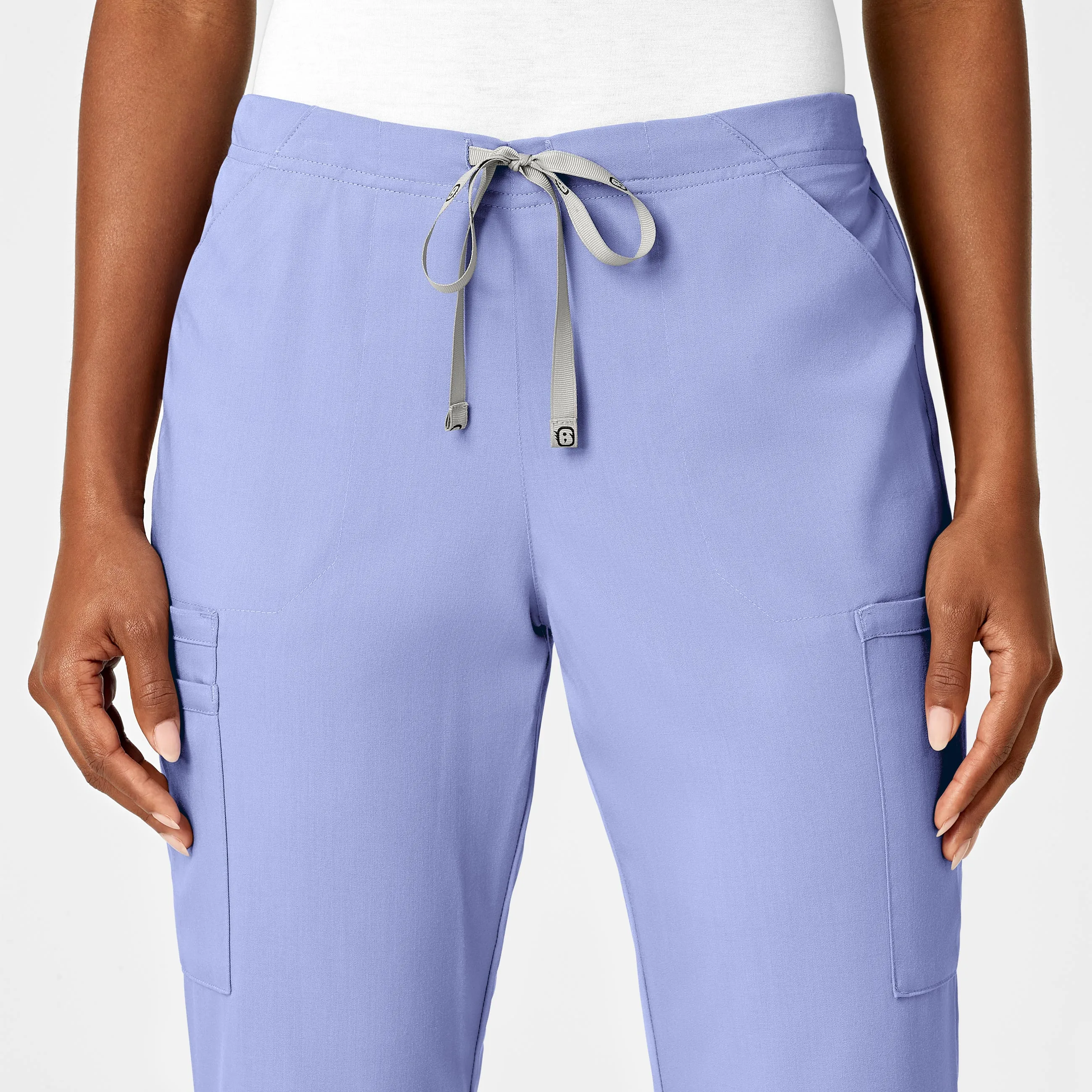 PRO Women's Moderate Flare Leg Scrub Pant - Ceil Blue