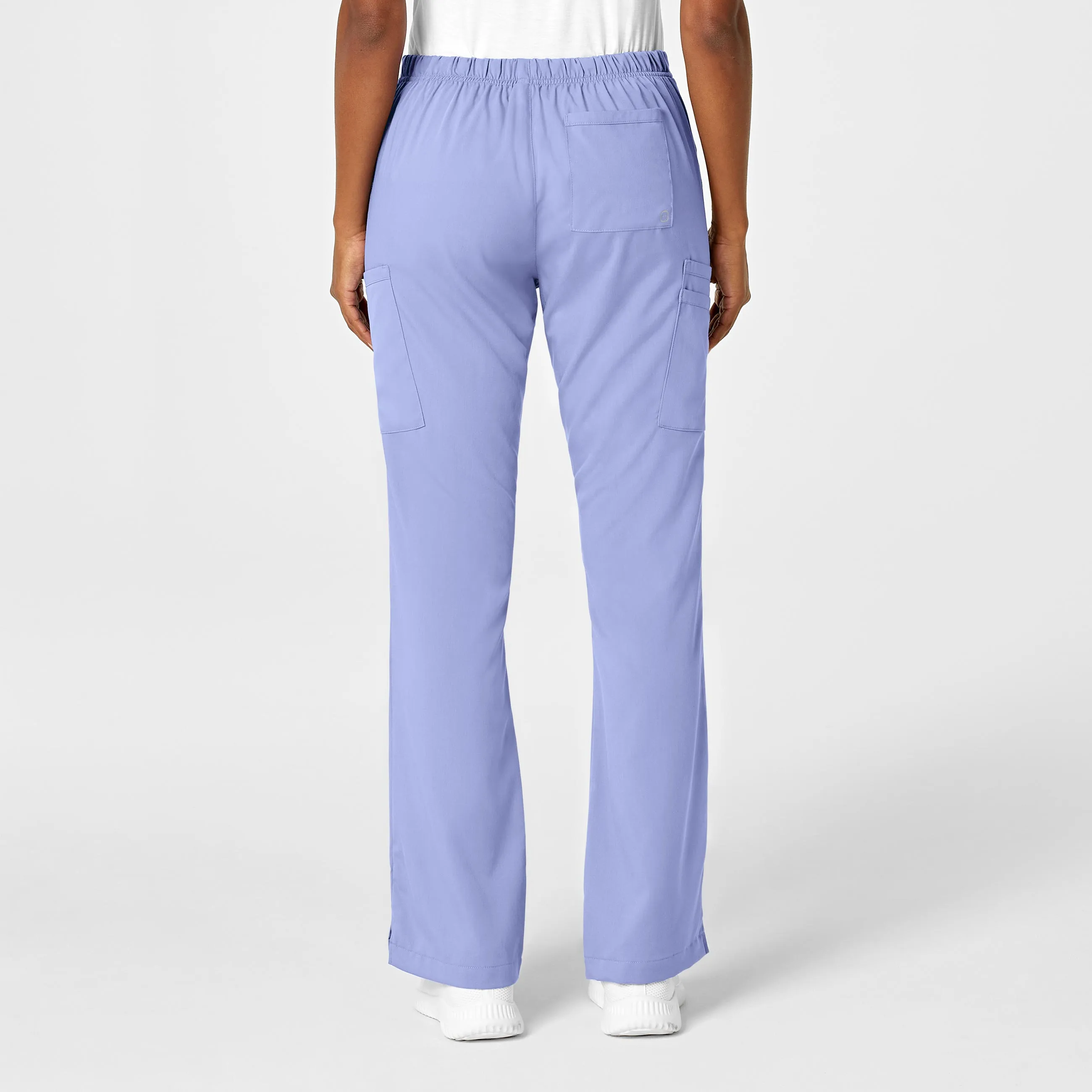 PRO Women's Moderate Flare Leg Scrub Pant - Ceil Blue