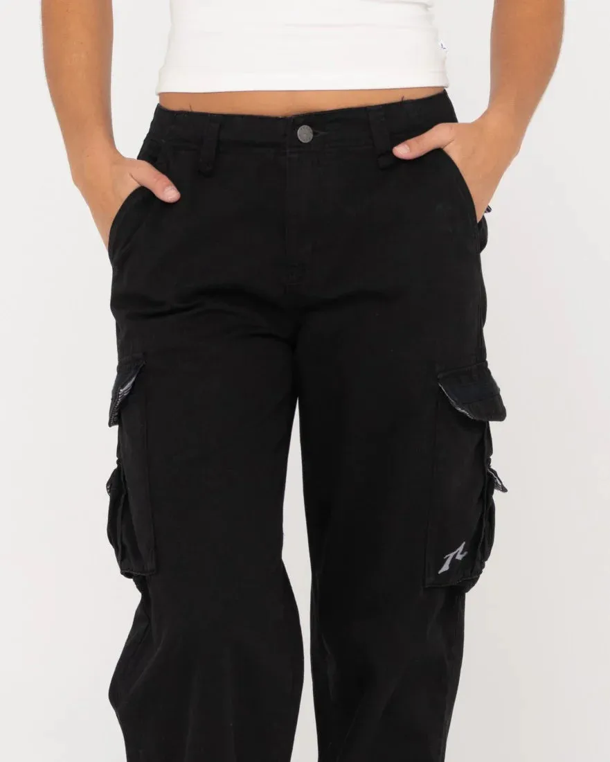 Rusty Tank Girl Low Rise Wide Fit Cargo Pant