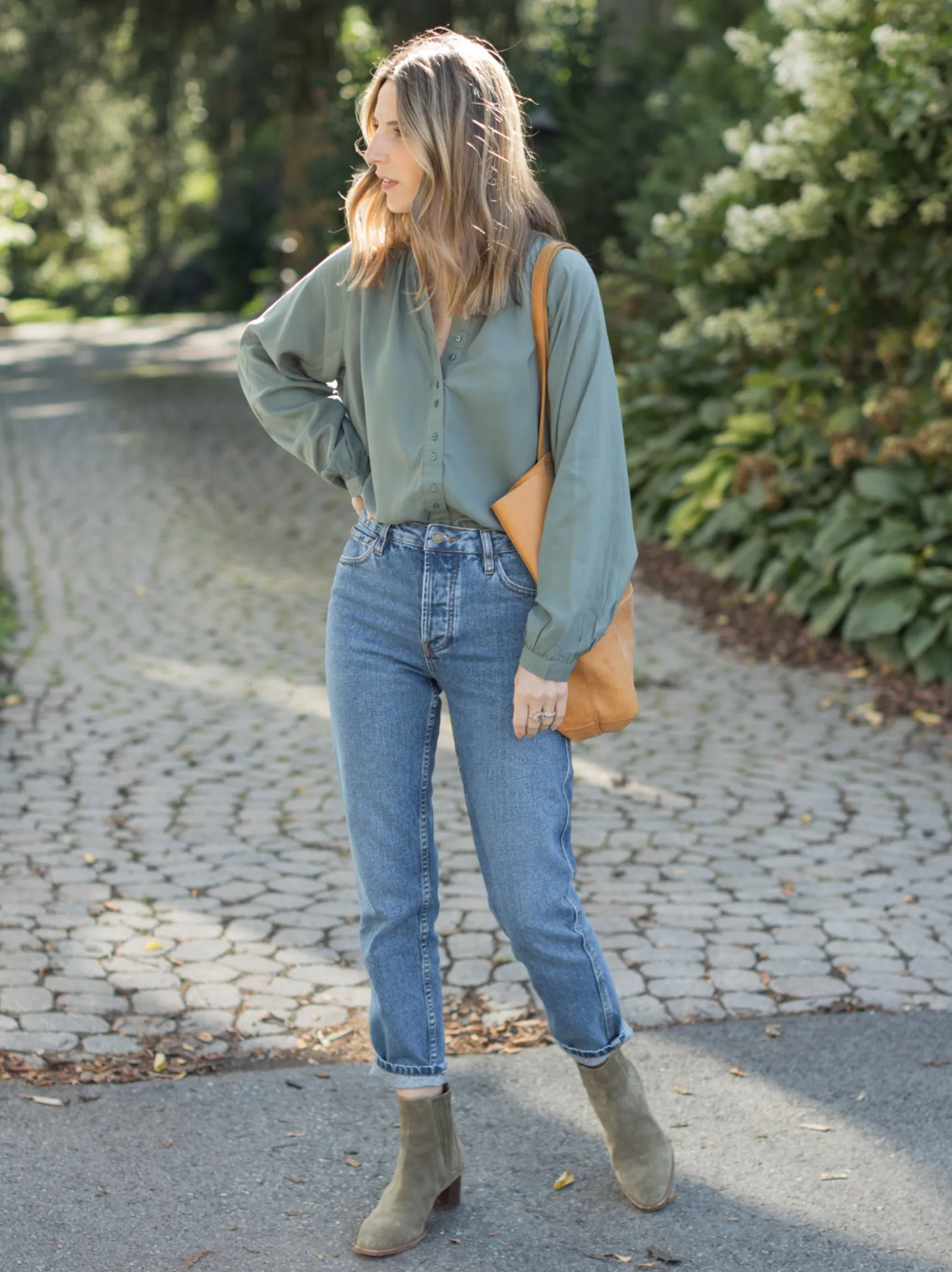 Ruth Flowy Button Down Blouse