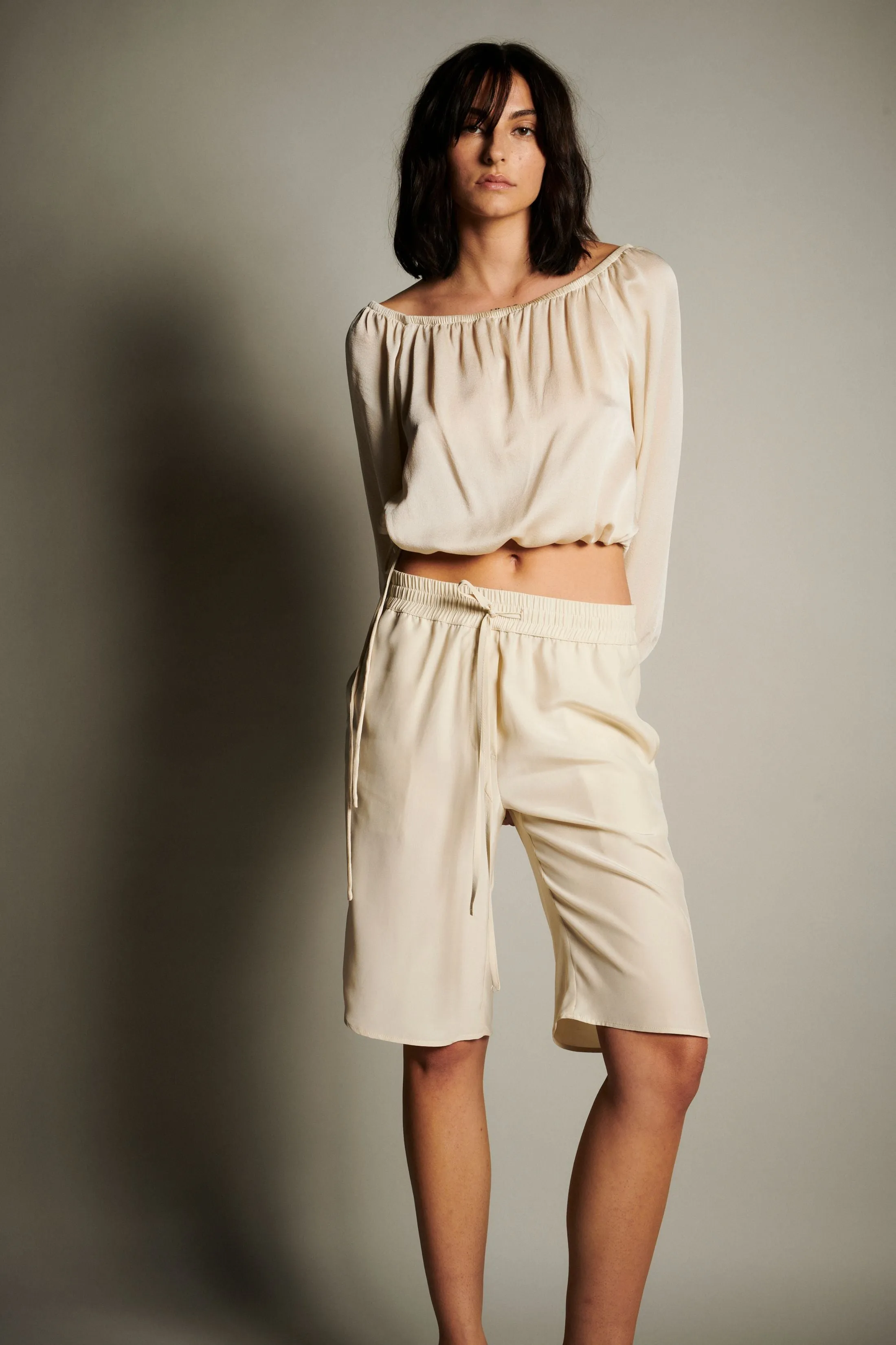 Strapless Blouse - Limestone