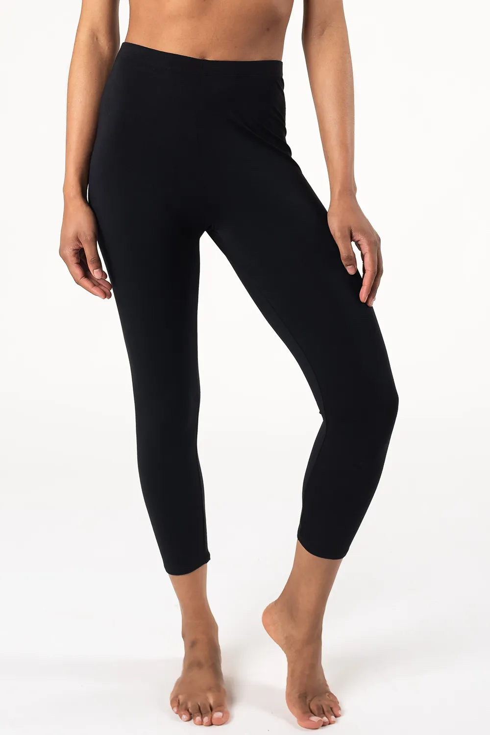 Terrera Suri Capri Bamboo Leggings - Black