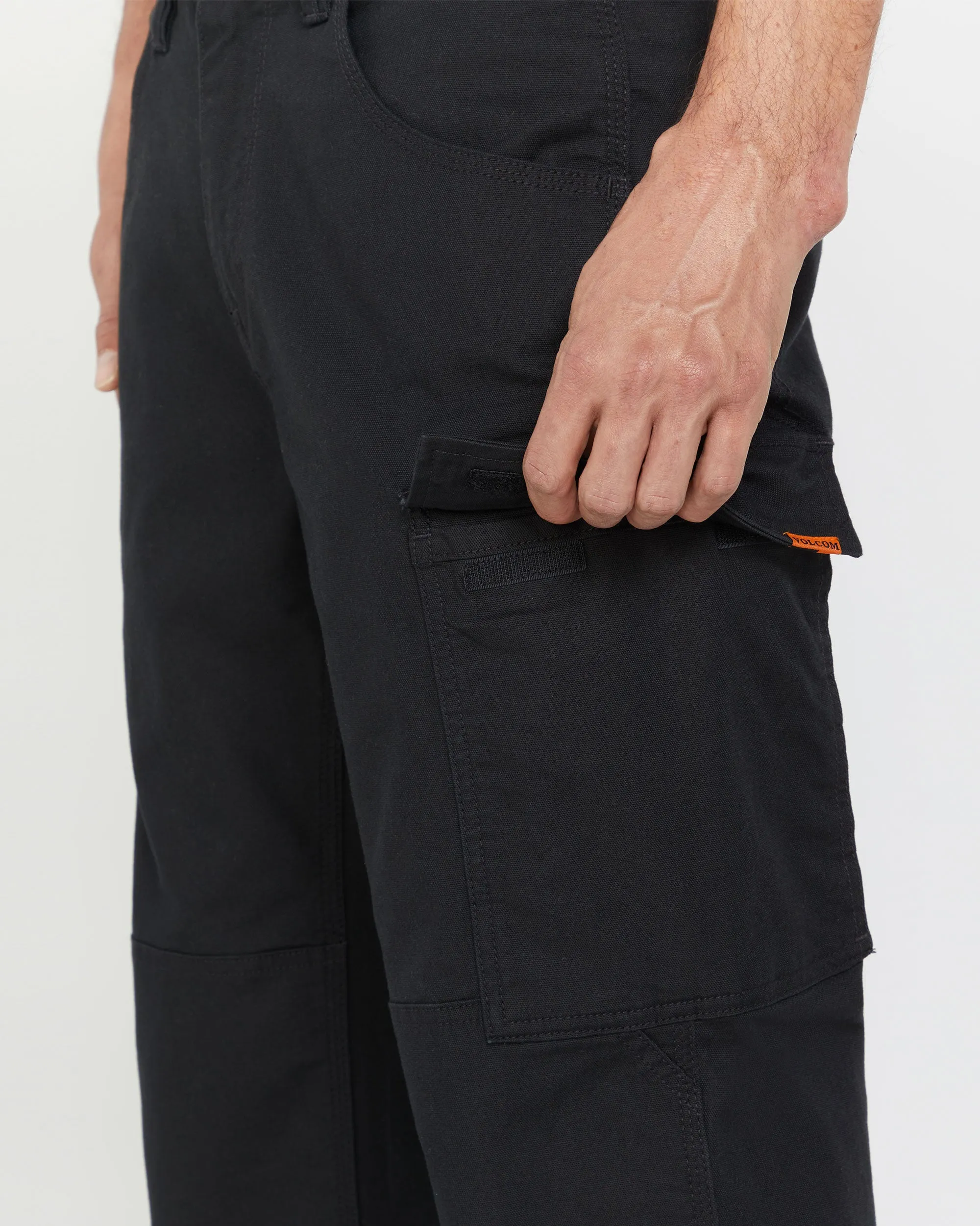 Volcom Workwear Caliper Relaxed Work Pants - Black