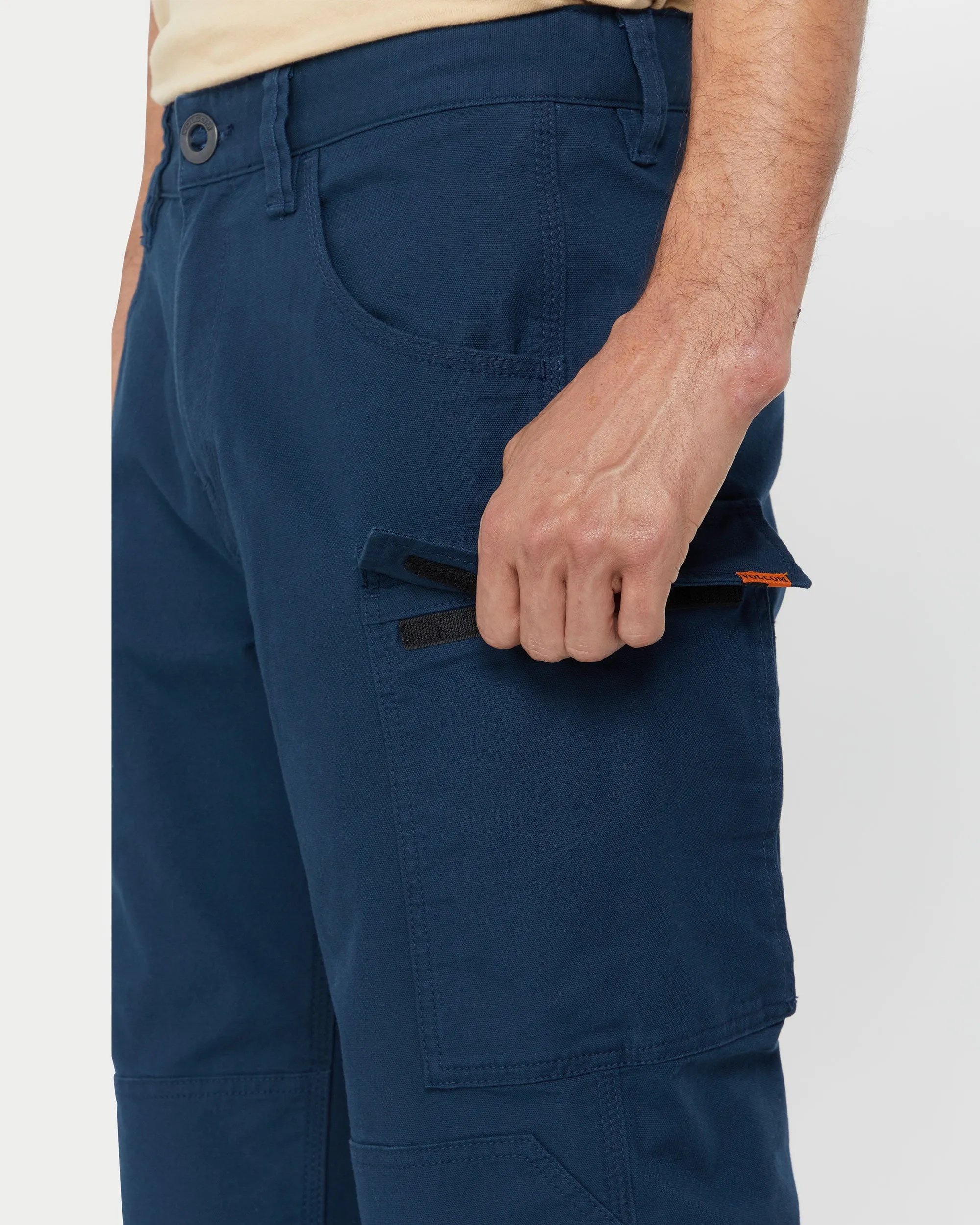 Volcom Workwear Caliper Relaxed Work Pants - Navy